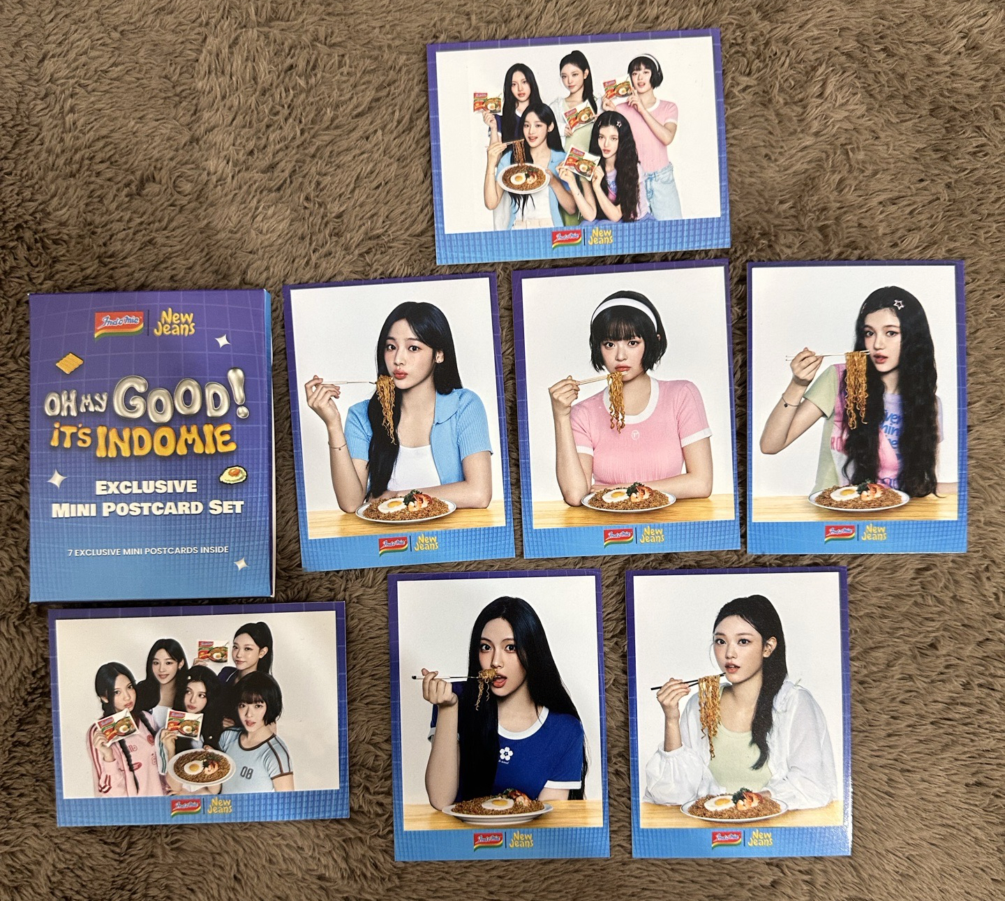 NewJeans 營多泡麵代言小卡