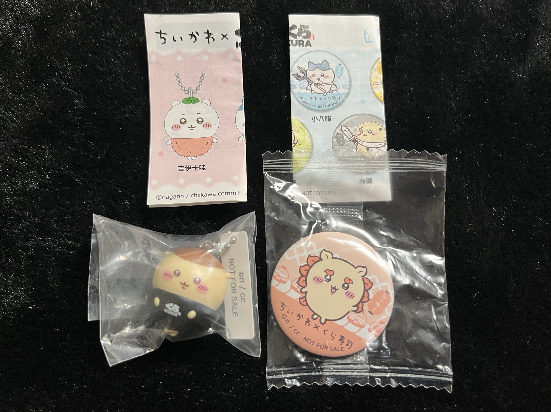 藏壽司 栗子吊飾+獅薩徽章