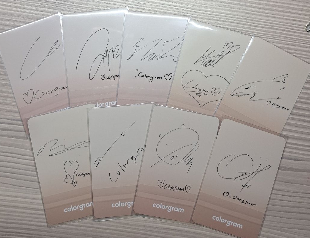 COLORGRAM 代言卡 1.0～