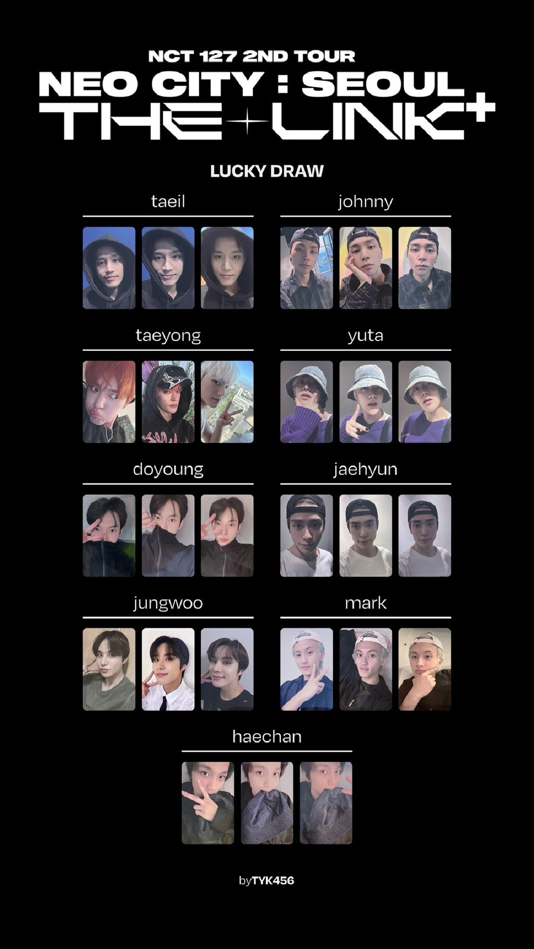 neo city:seoul the link+ lucky drew 鄭在玹幸運卡