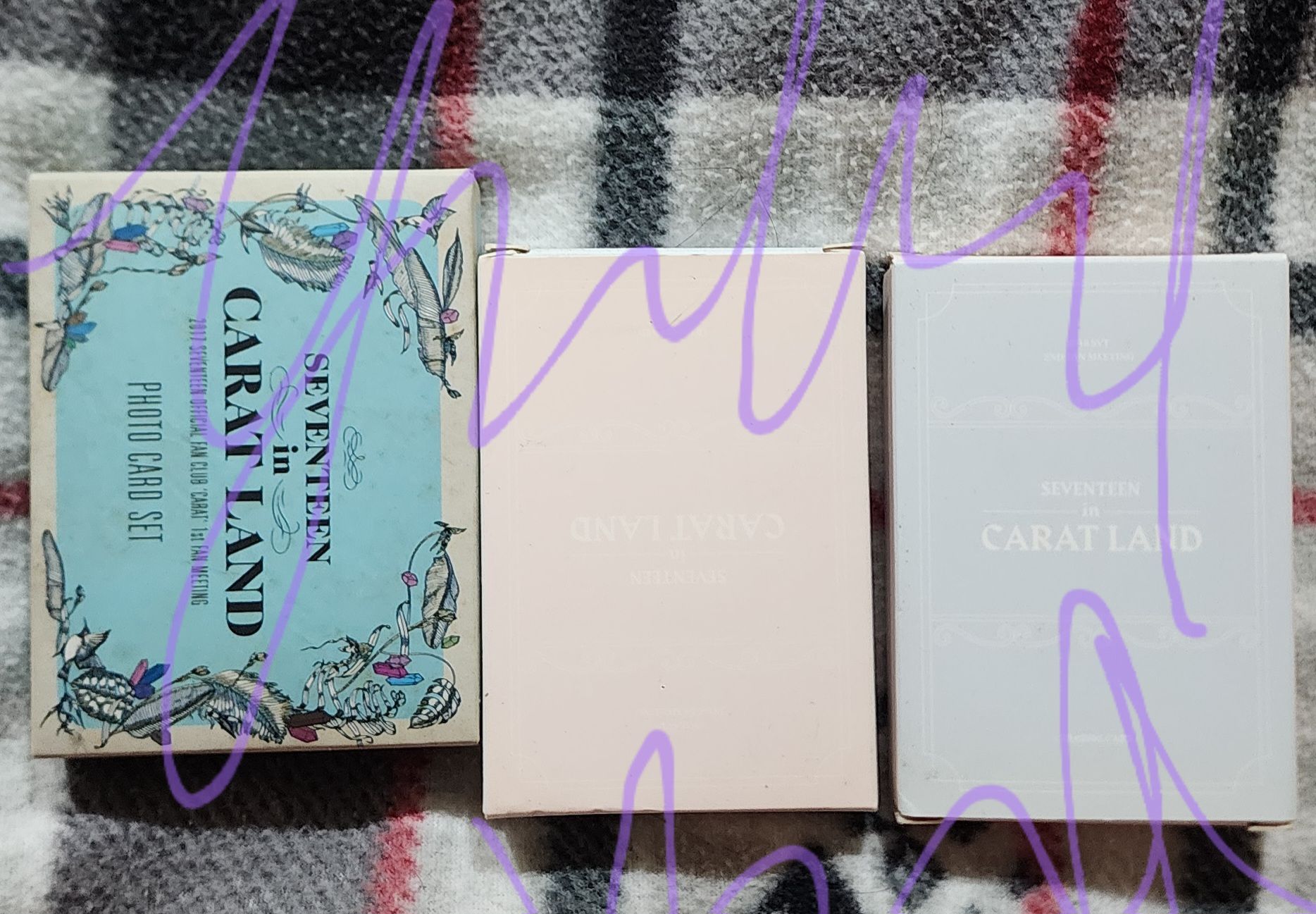 Seventeen  克拉島 粉盒 藍盒 