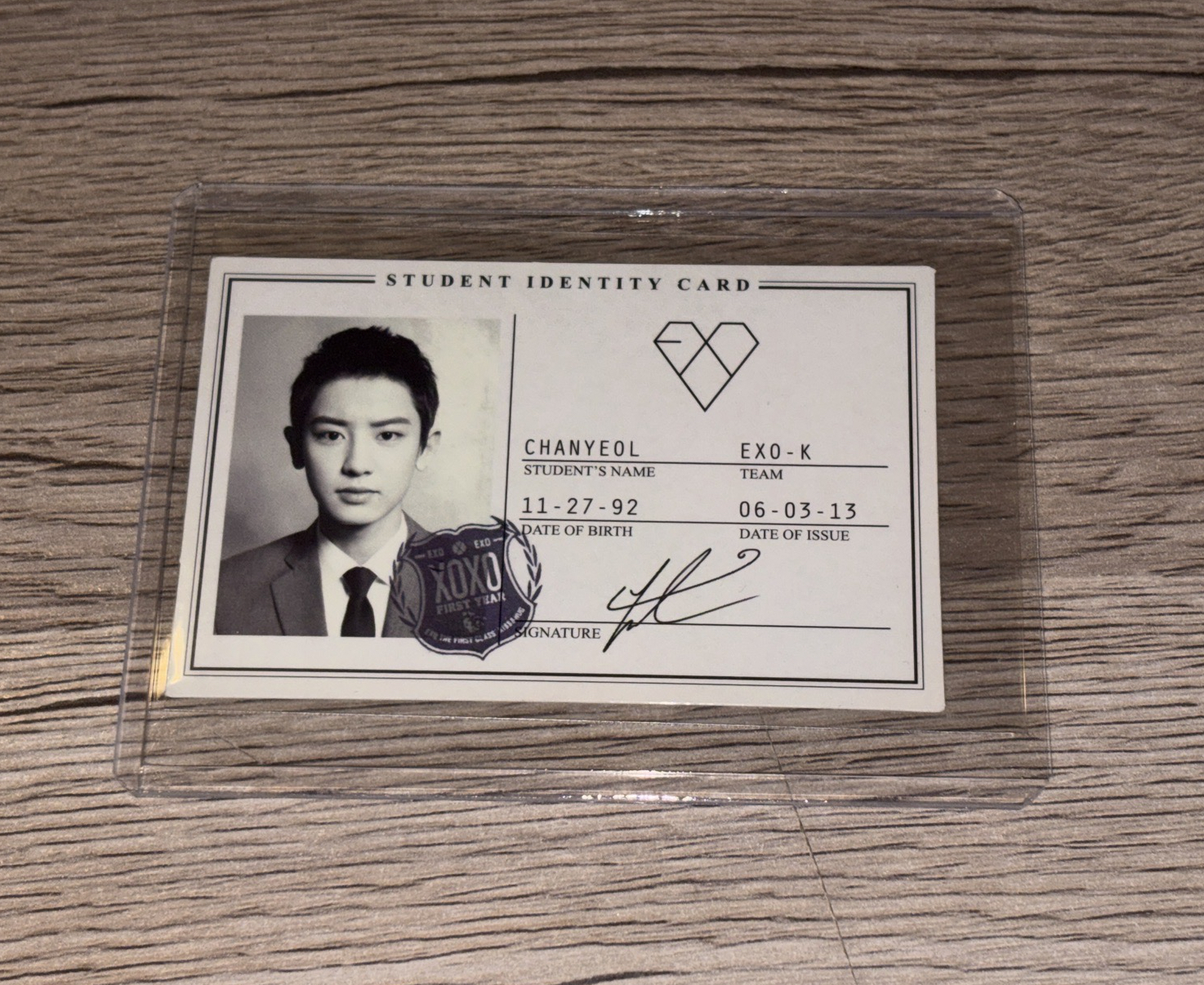 OVERDOSE XOXO 學生證 燦烈