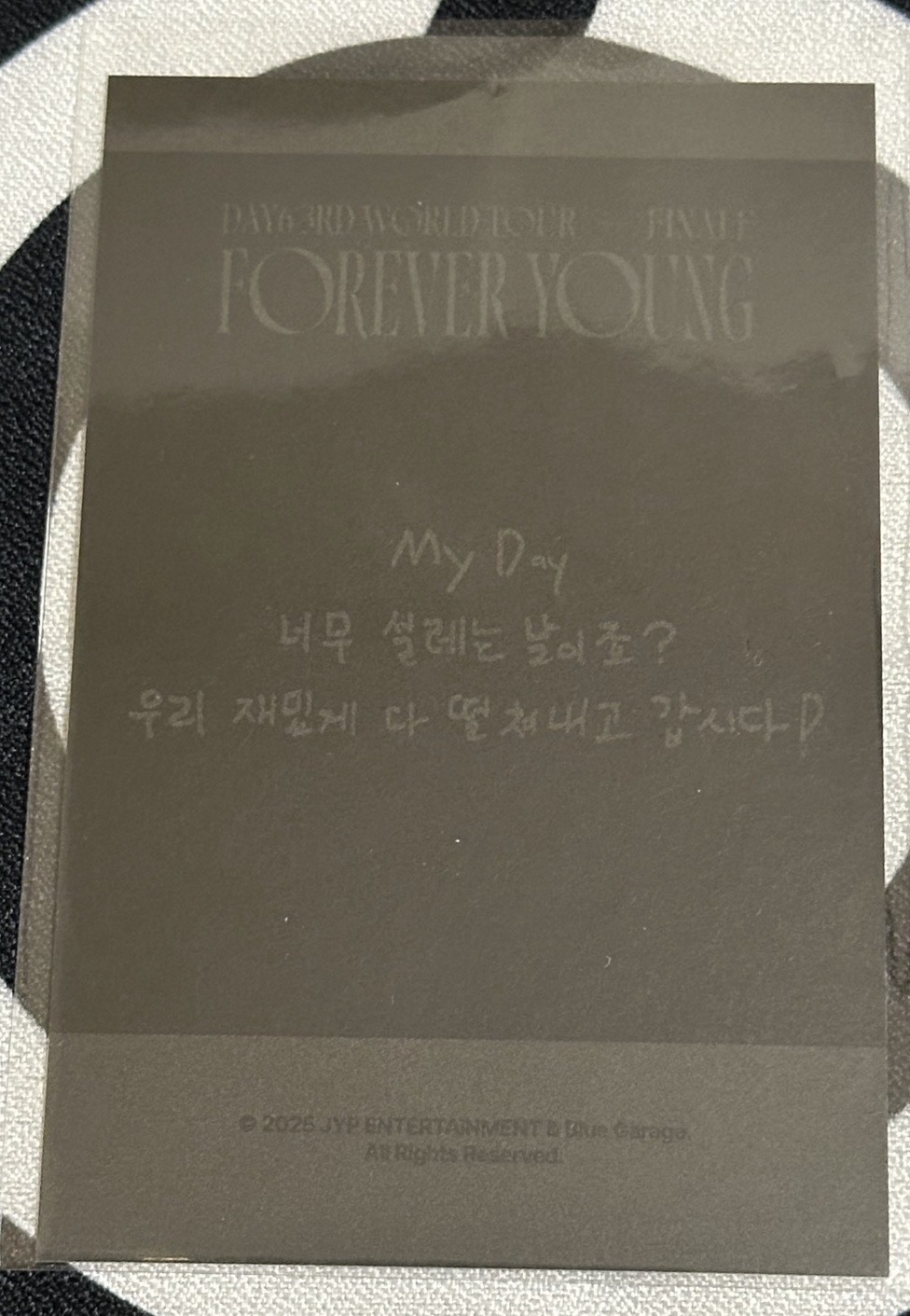 Forever Young 安可場線下滿額（手繪卡背）度云