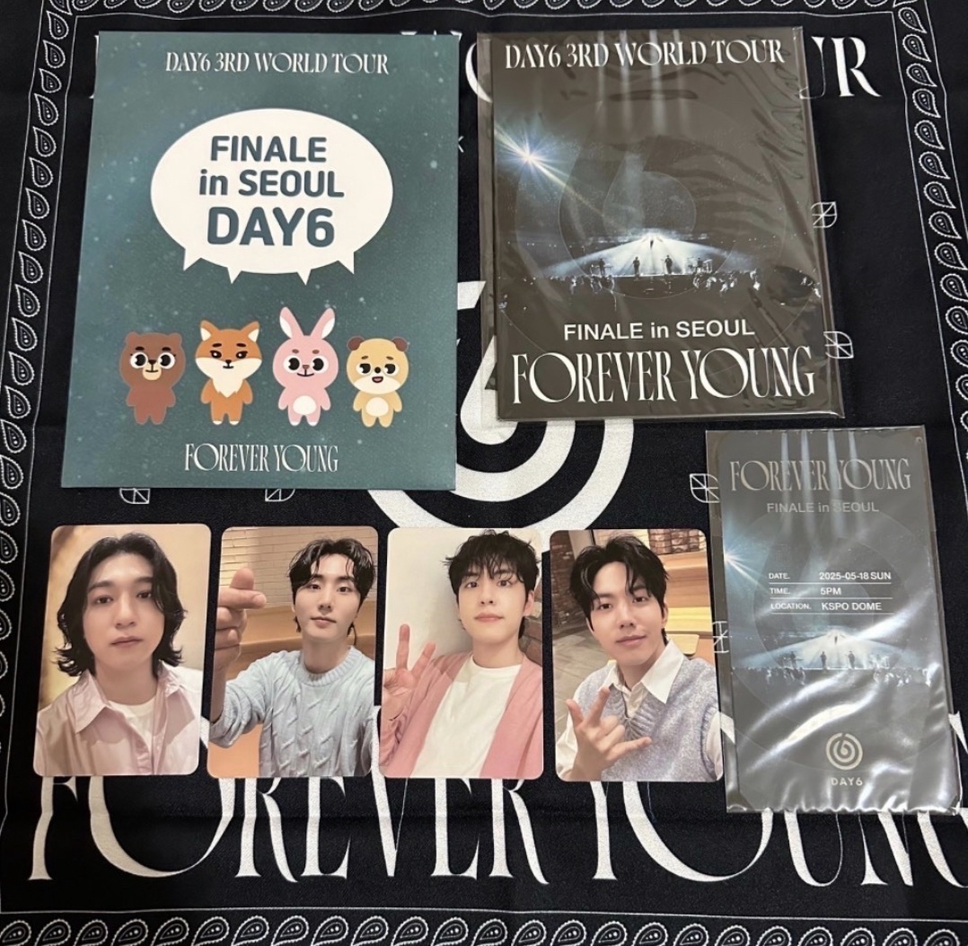 Forever Young 安可場DAY6 完整入場禮僅拆檢（含折頁、票卡、小卡組）