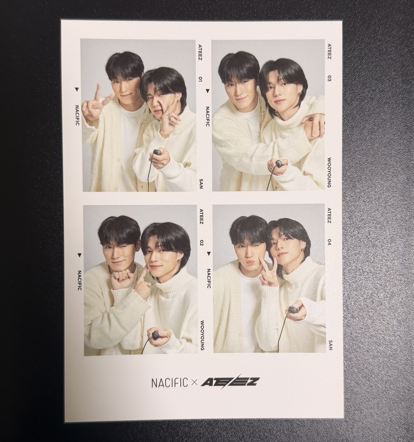 《ATEEZ》雨傘四格卡