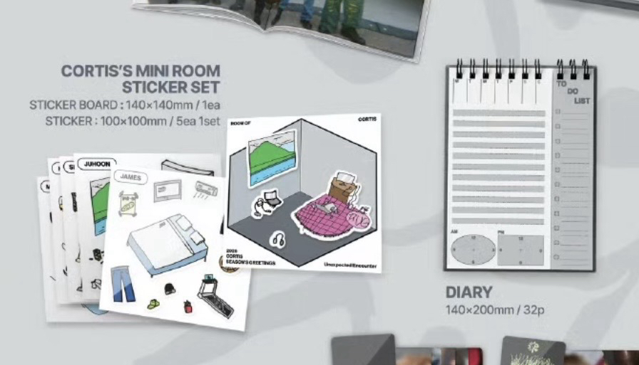 官方年曆貼紙+手帳