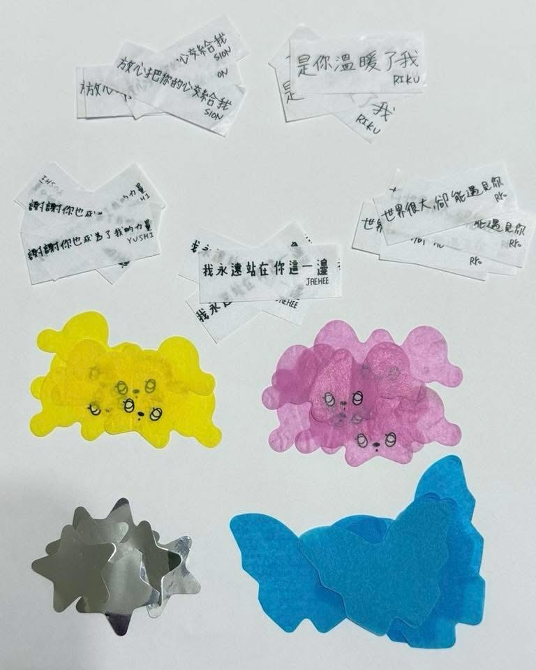 NCT WISH 台北場手寫紙花+澳門TMA限定WICHU紙花