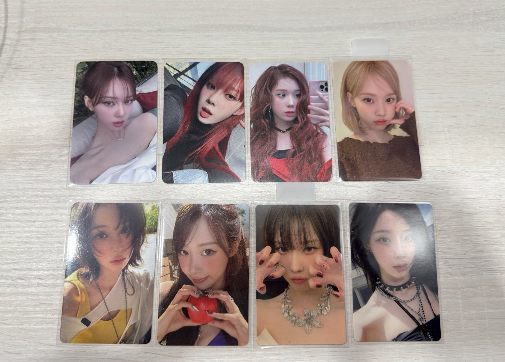 aespa winter ms幸運卡 el對鏡 栗子冬 夏納冬小盤