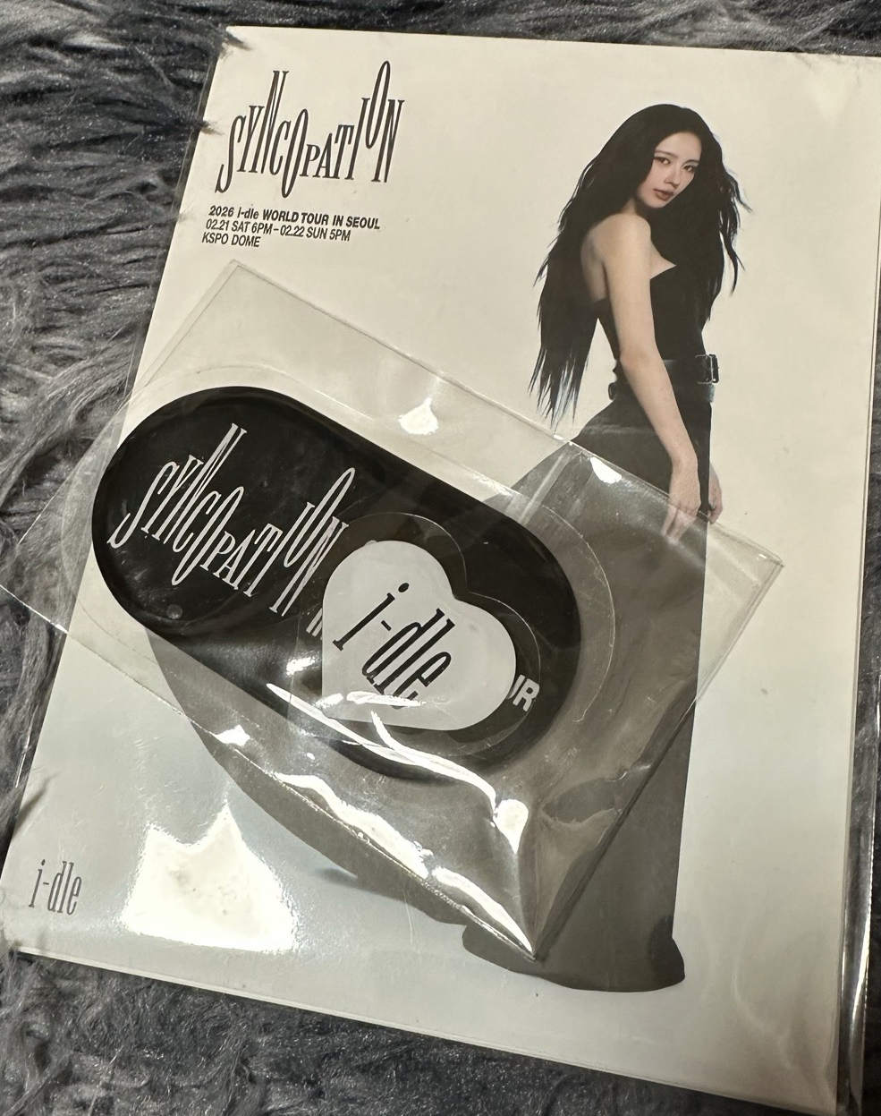 2026 idle 首爾 演唱會 入場禮明信片+貼紙