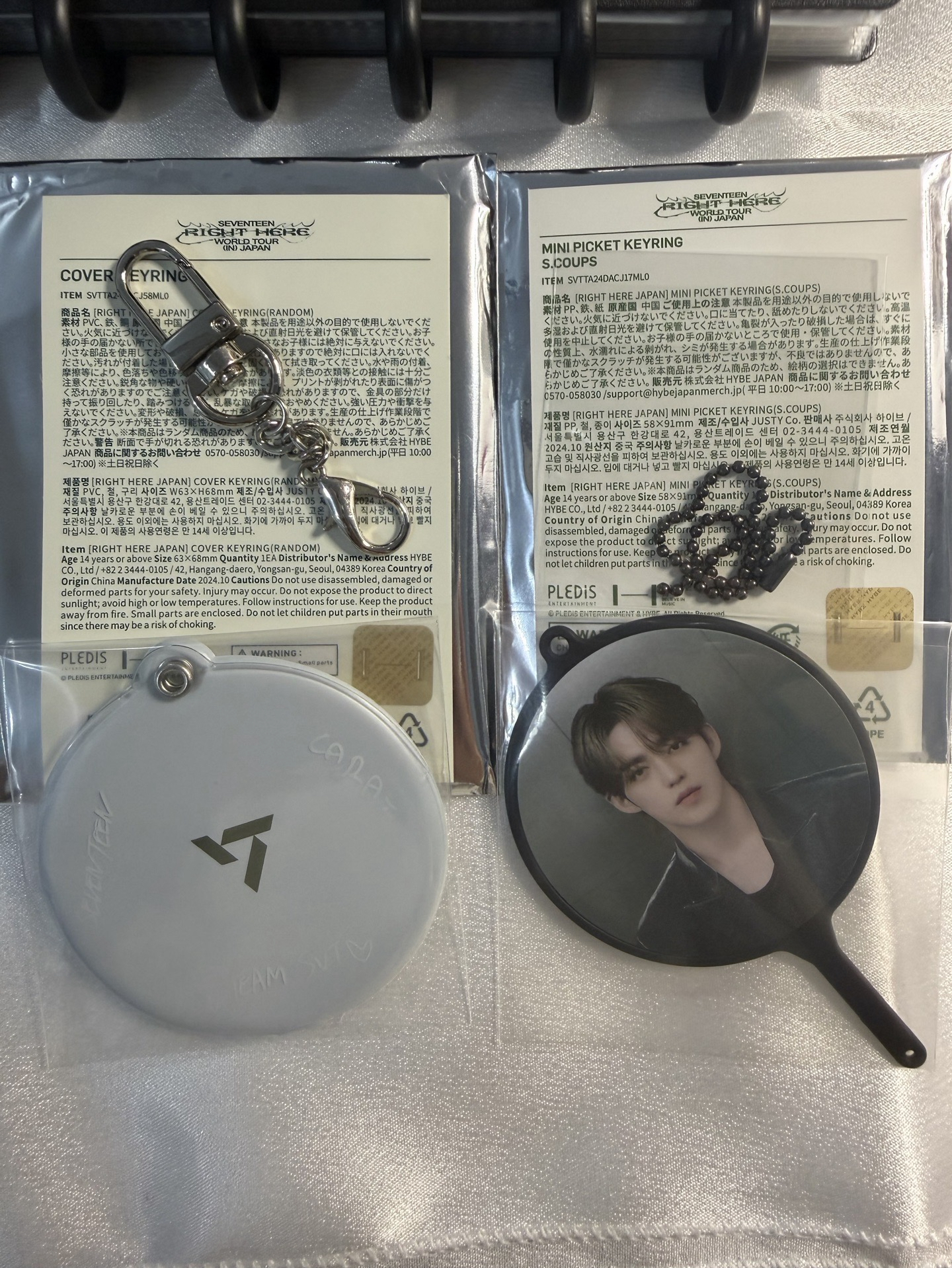 喆right here 日巡小扇+小扇套