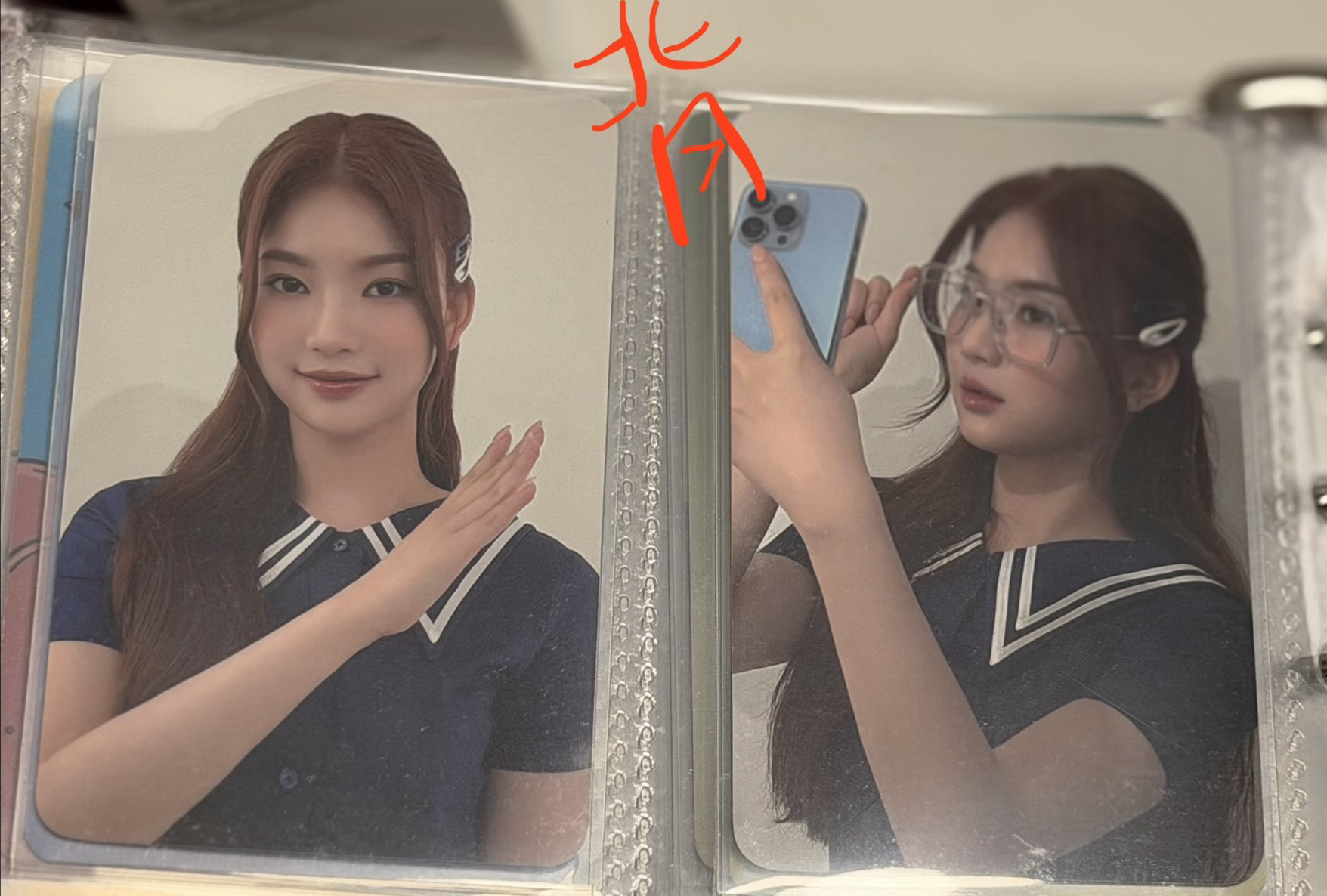 9 水手服代言莎（兩張一套 都是雙面卡）