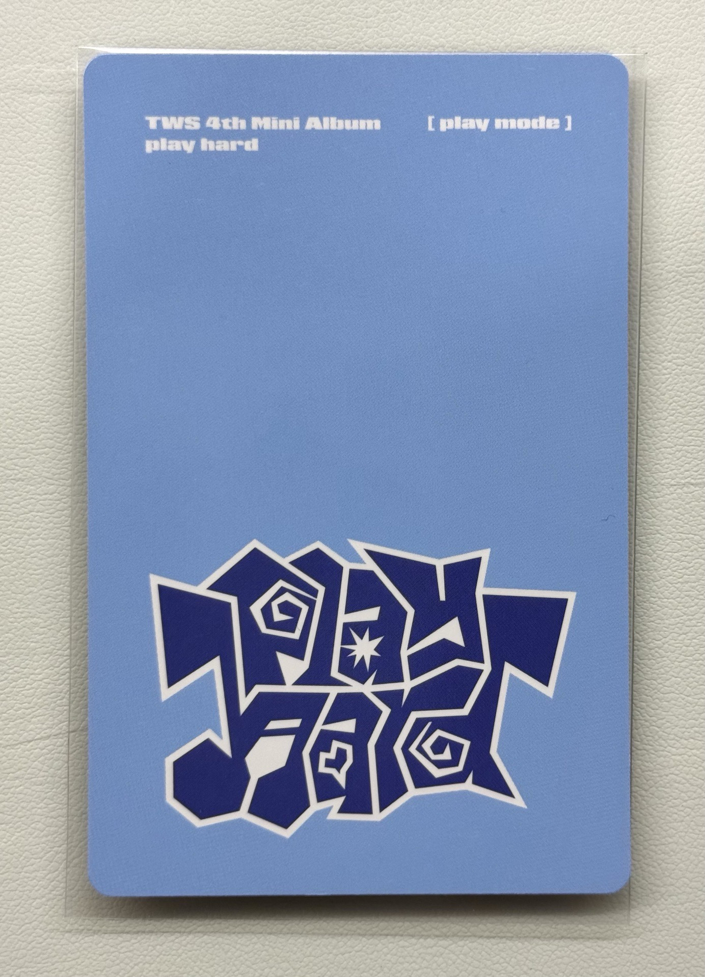 Play Hard 專輯卡 play mode 炅潣