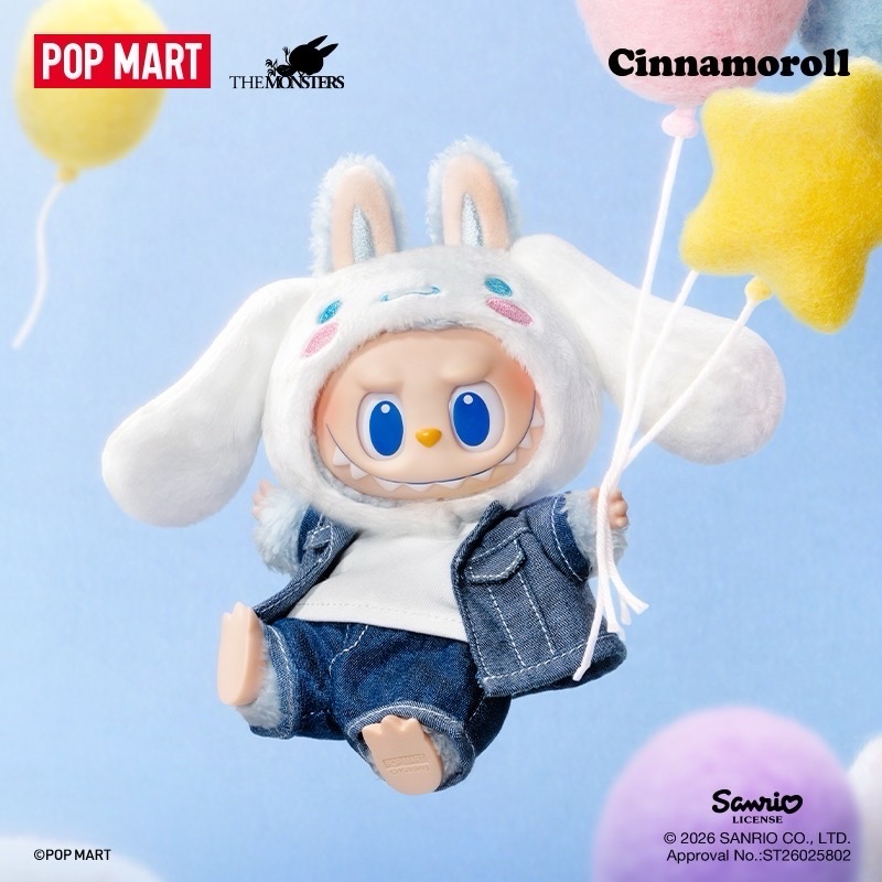  THE MONSTERS × 三麗鷗家族系列 - 搪膠毛絨掛件盲盒