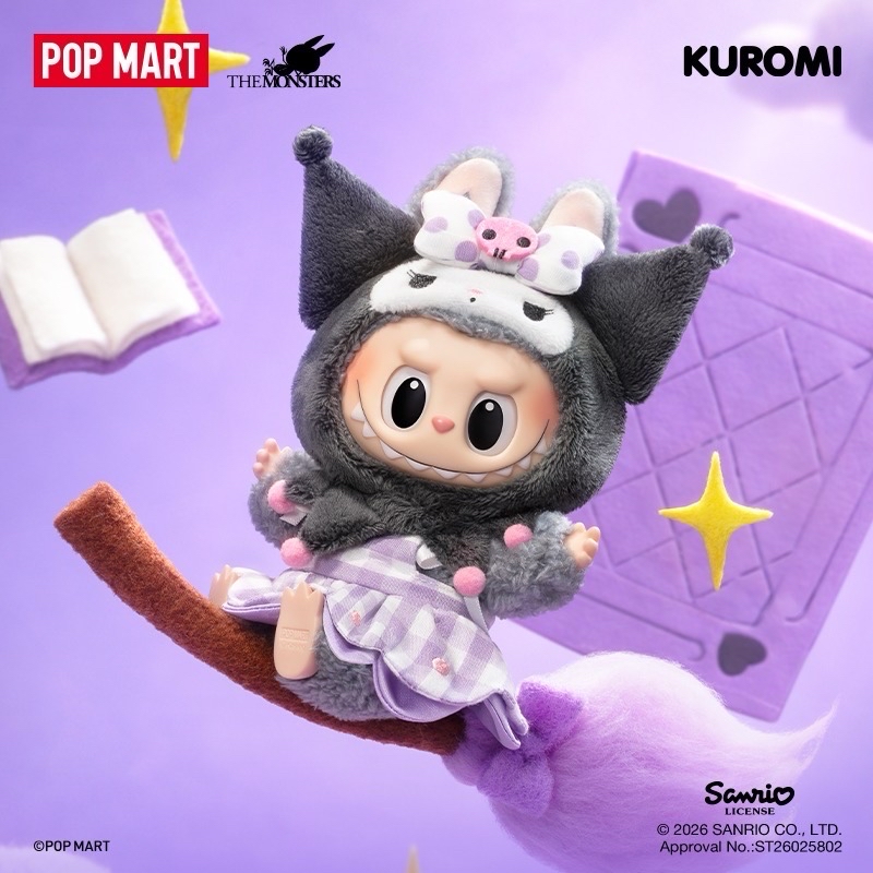  THE MONSTERS × 三麗鷗家族系列 - 搪膠毛絨掛件盲盒