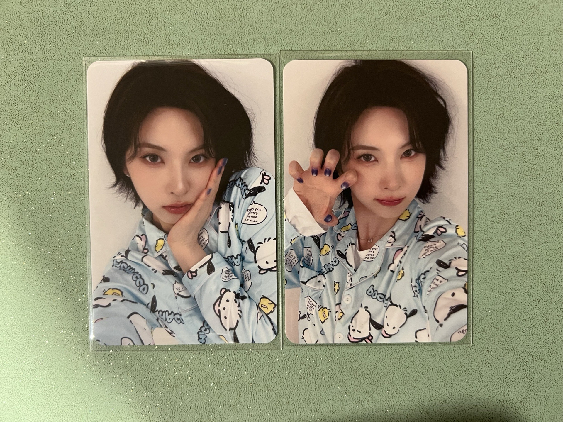 個簽團簽睡衣裴 兩張一組