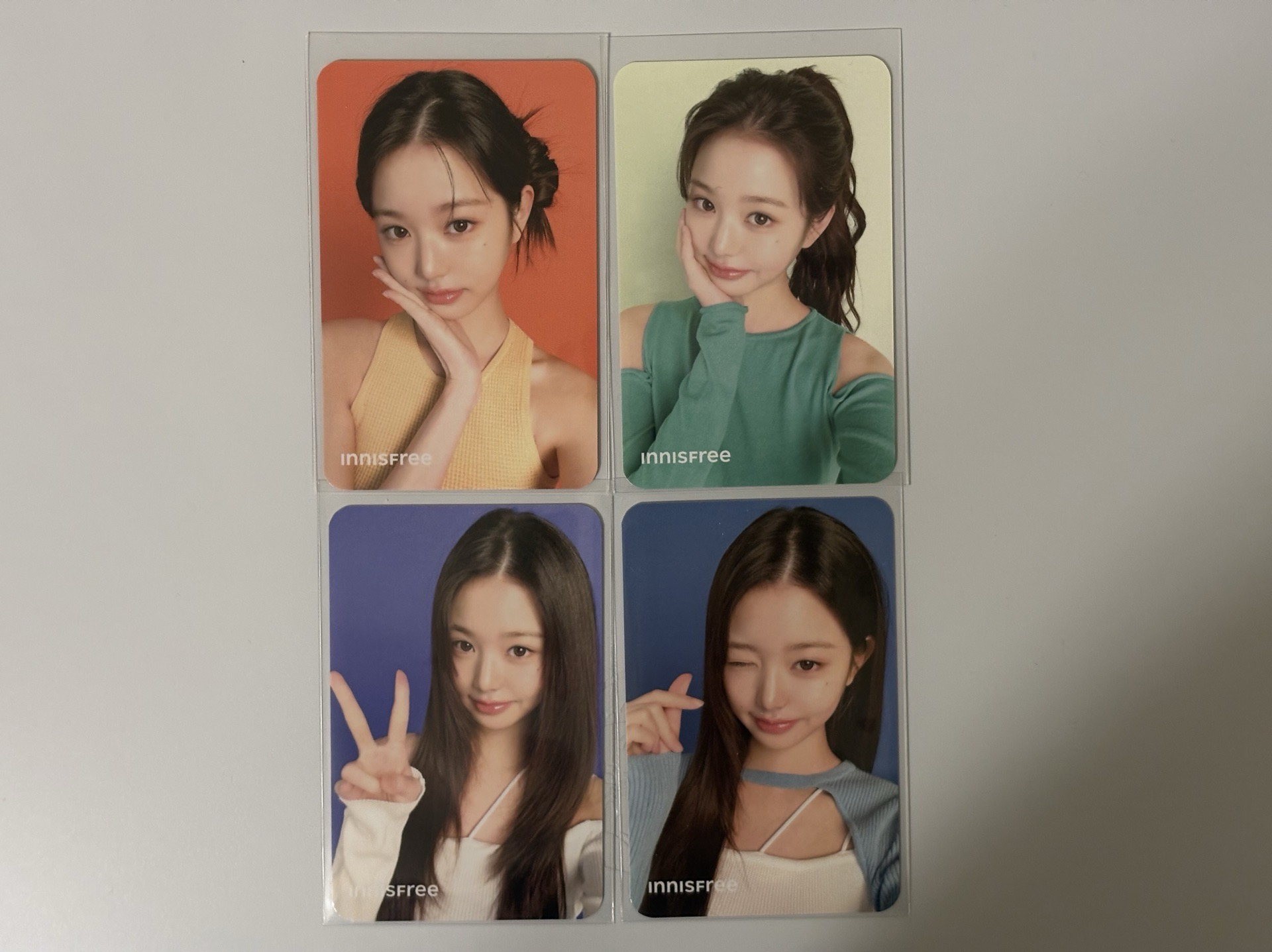 innisfree 代言卡 四張一起出