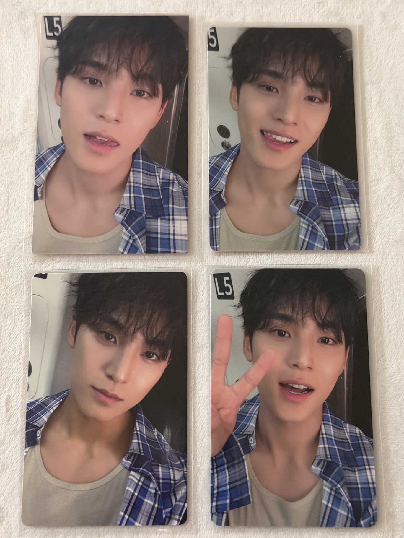 Seventeen 奎特典卡 藍格子奎 珉奎 玟奎