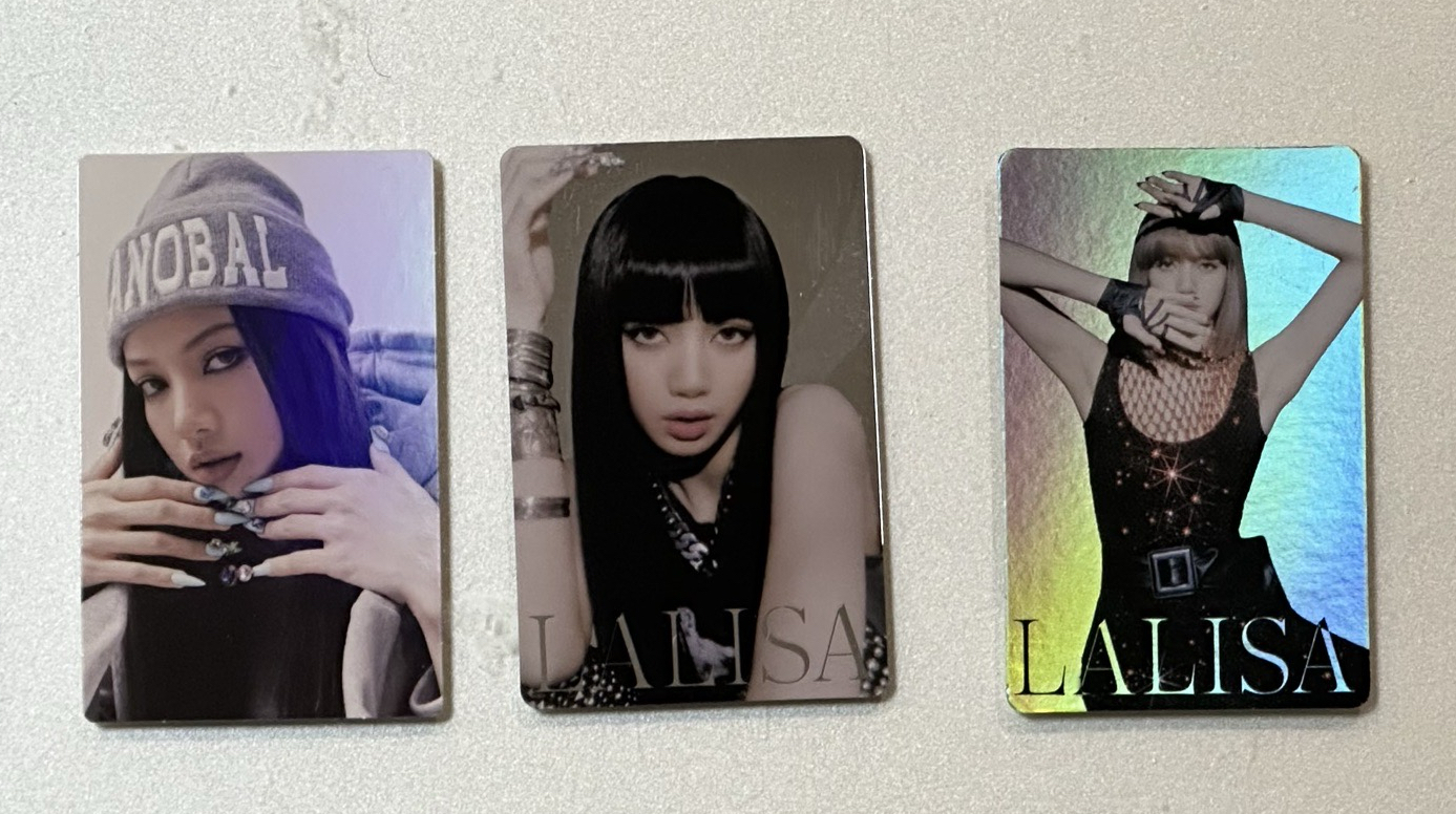 LALISA yg特典閃卡（3張一起）