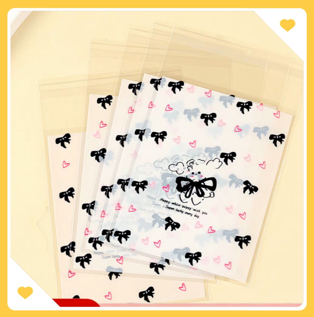 白底黑色蝴蝶結10入