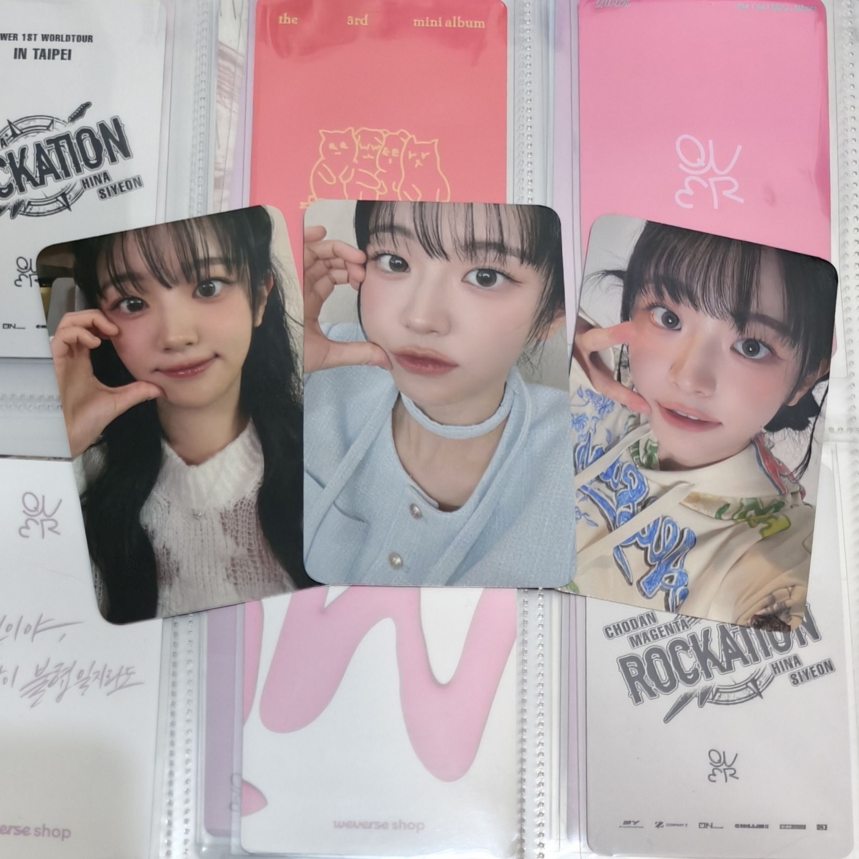 QWER 一巡 小卡組 成員set