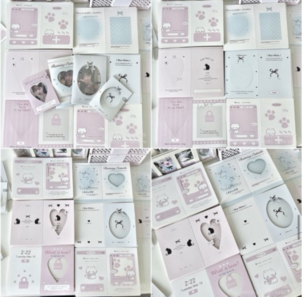 簍空對折小卡（可自選款式）1張