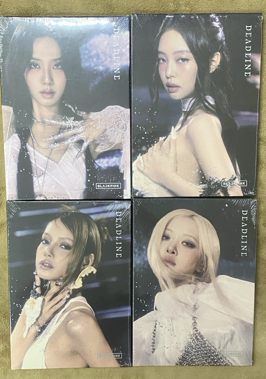 blackpink deadline迷三專輯全新未拆 團封粉、黑版 單封秀妮肉莎