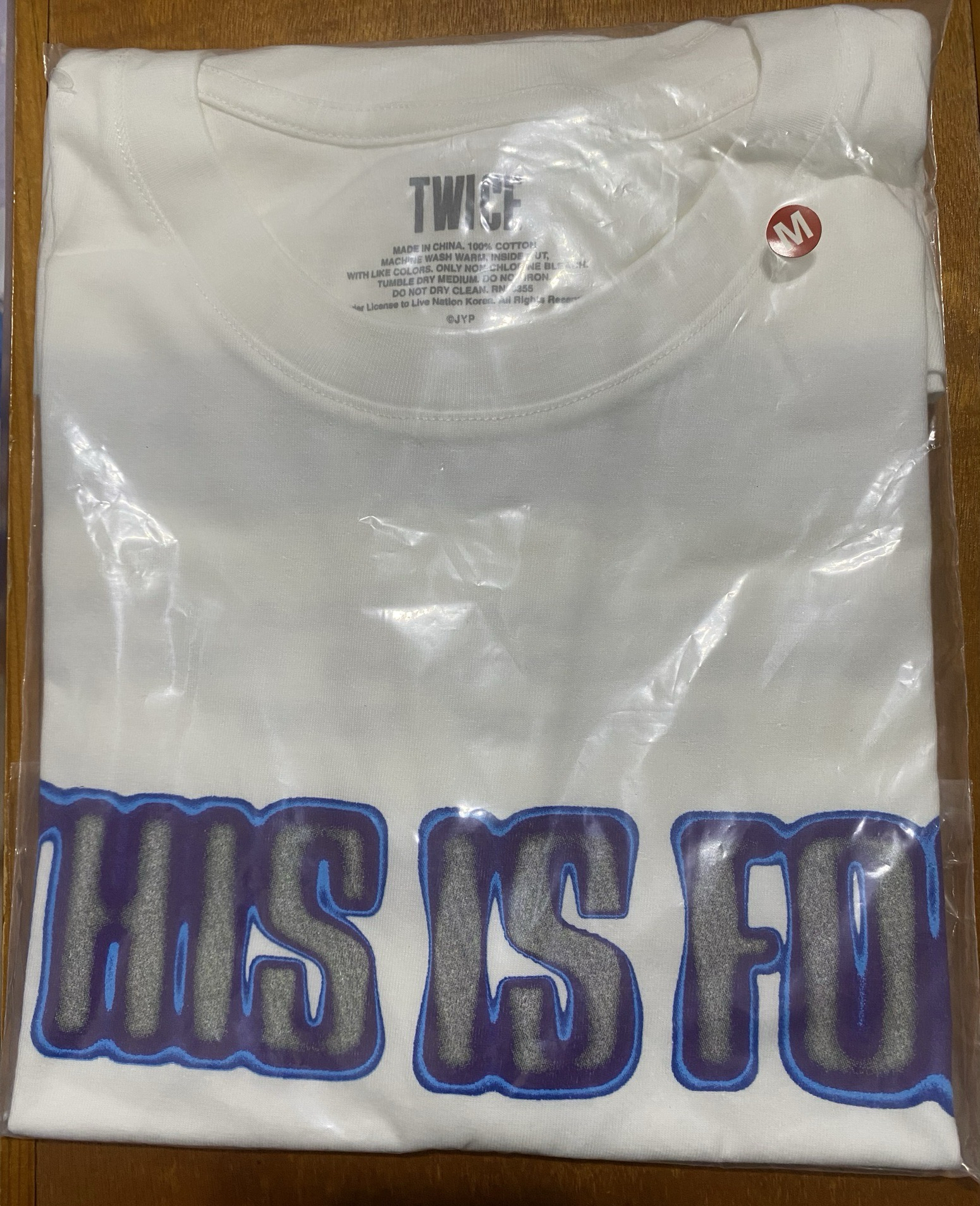 TWICE this is for 台北快閃店 07 白色 T-Shirt 尺寸M