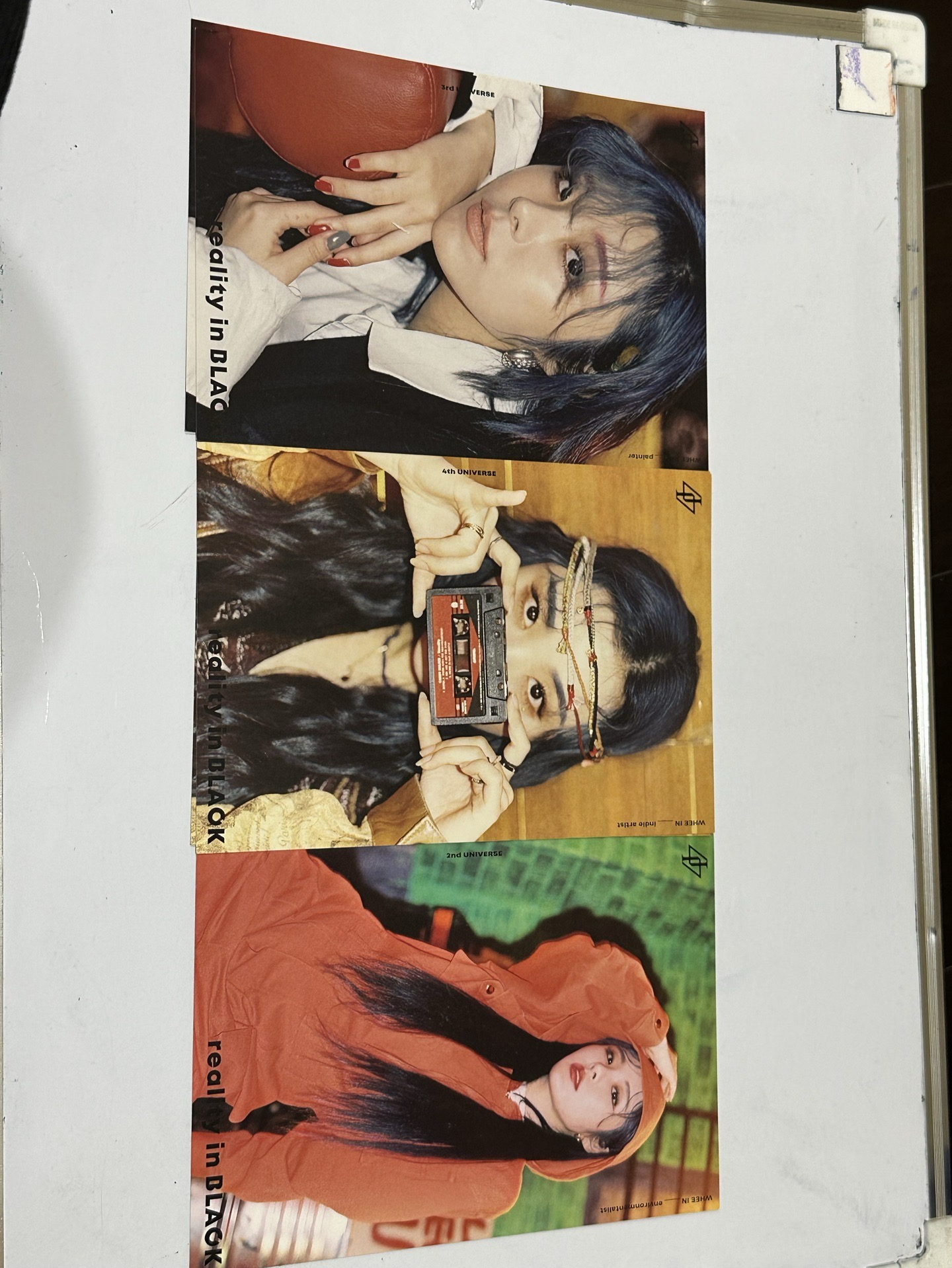 Mamamoo 黑專歌詞卡 專卡 玟星個人專貼紙