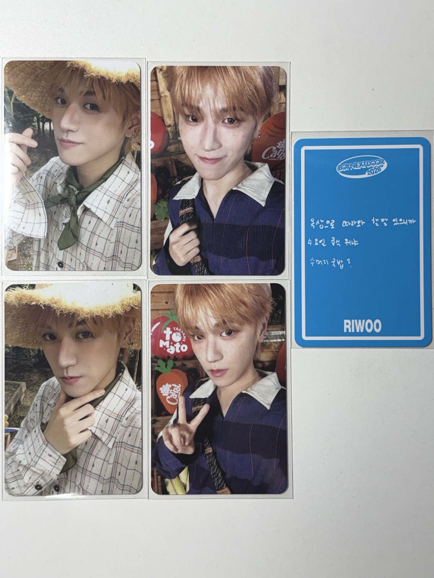 年曆卡 努力種植玉蜀黍而曬傷ㄉ李常赫