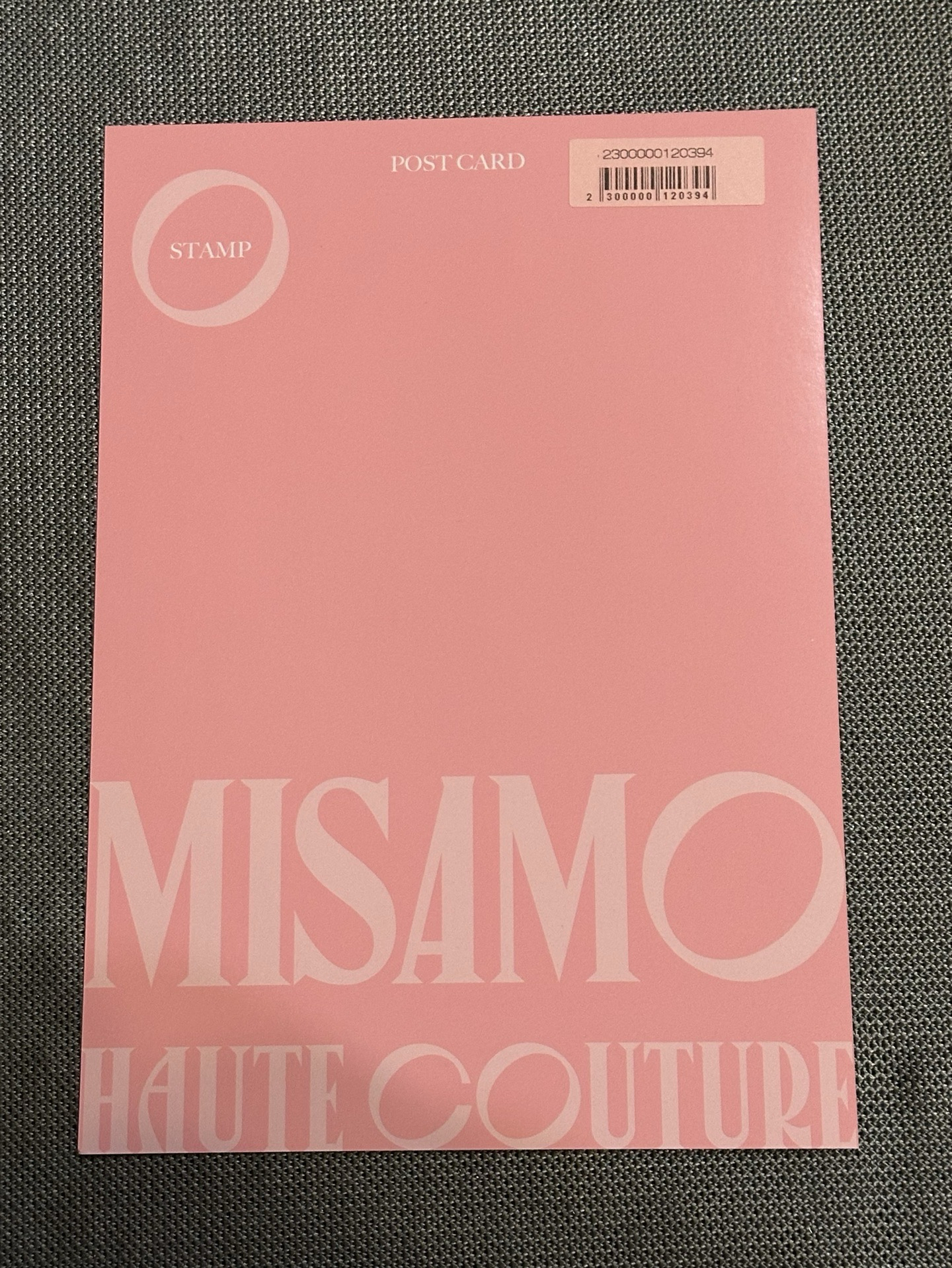 HAUTE COUTUR once japan 初回特典 明信片 