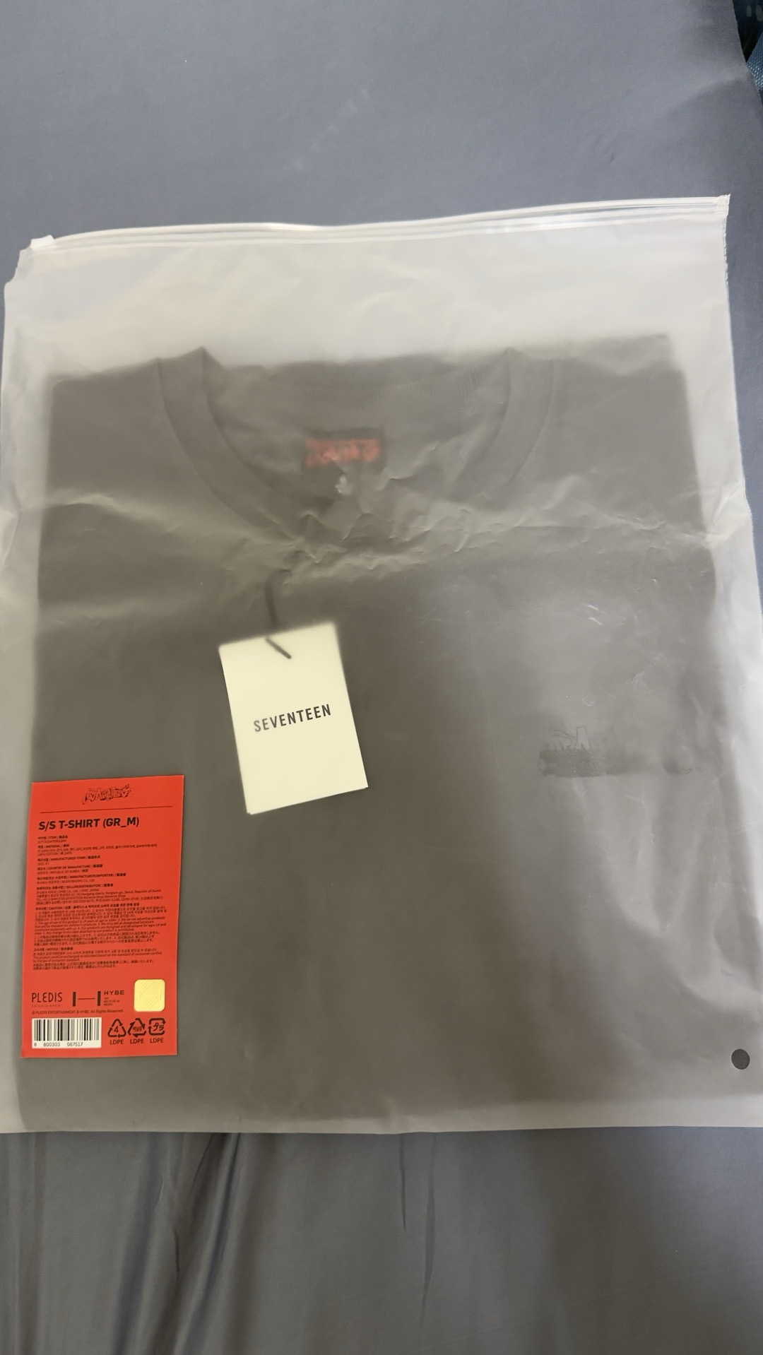 豪雨 短T 灰 M 全新未拆