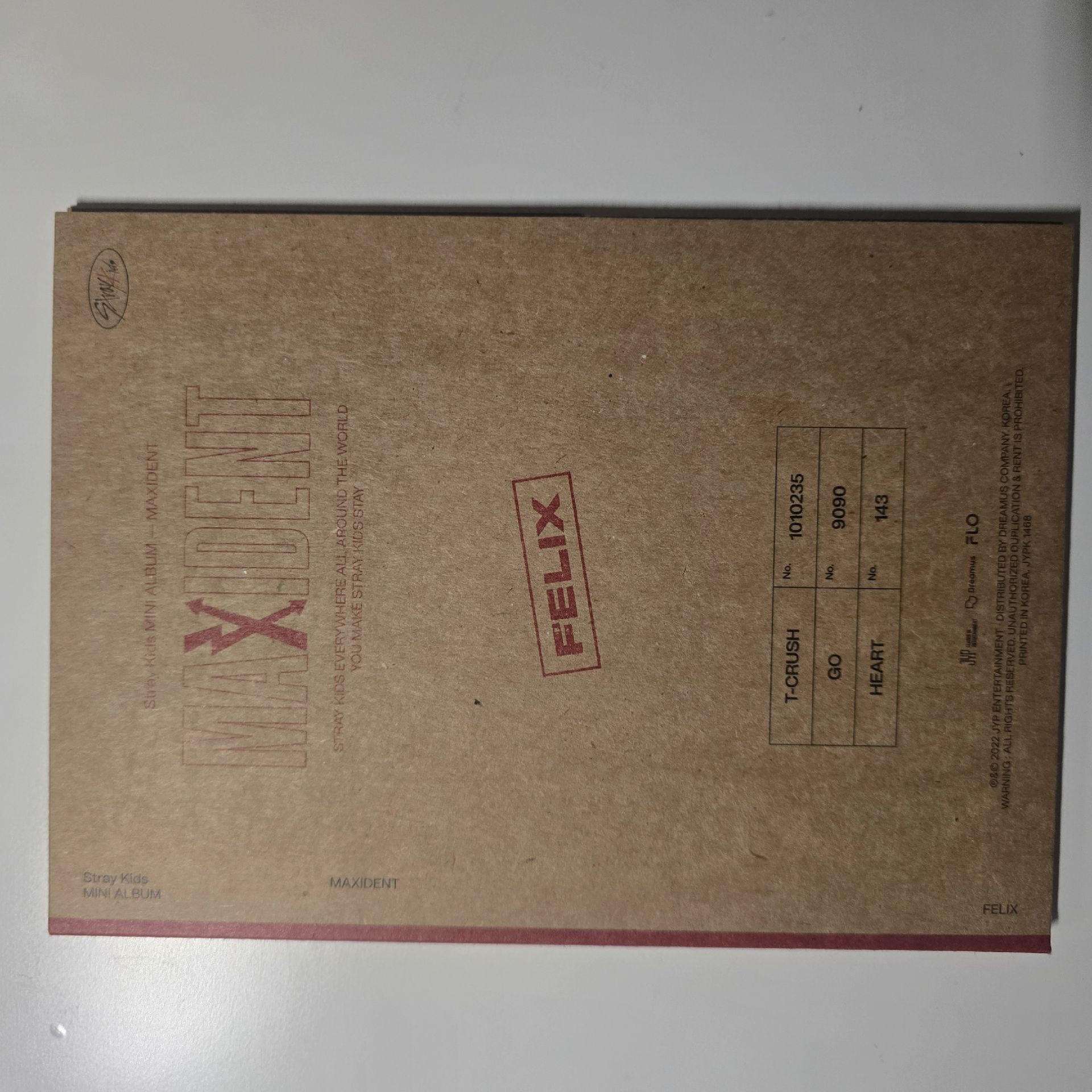Stray Kids MAXIDENT 單封🐥Felix 菲菲
