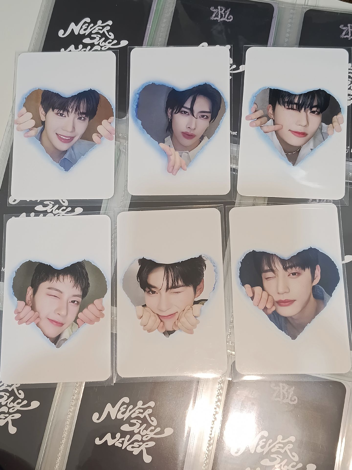 ZB1 迷三 MS簽售卡 愛心相框