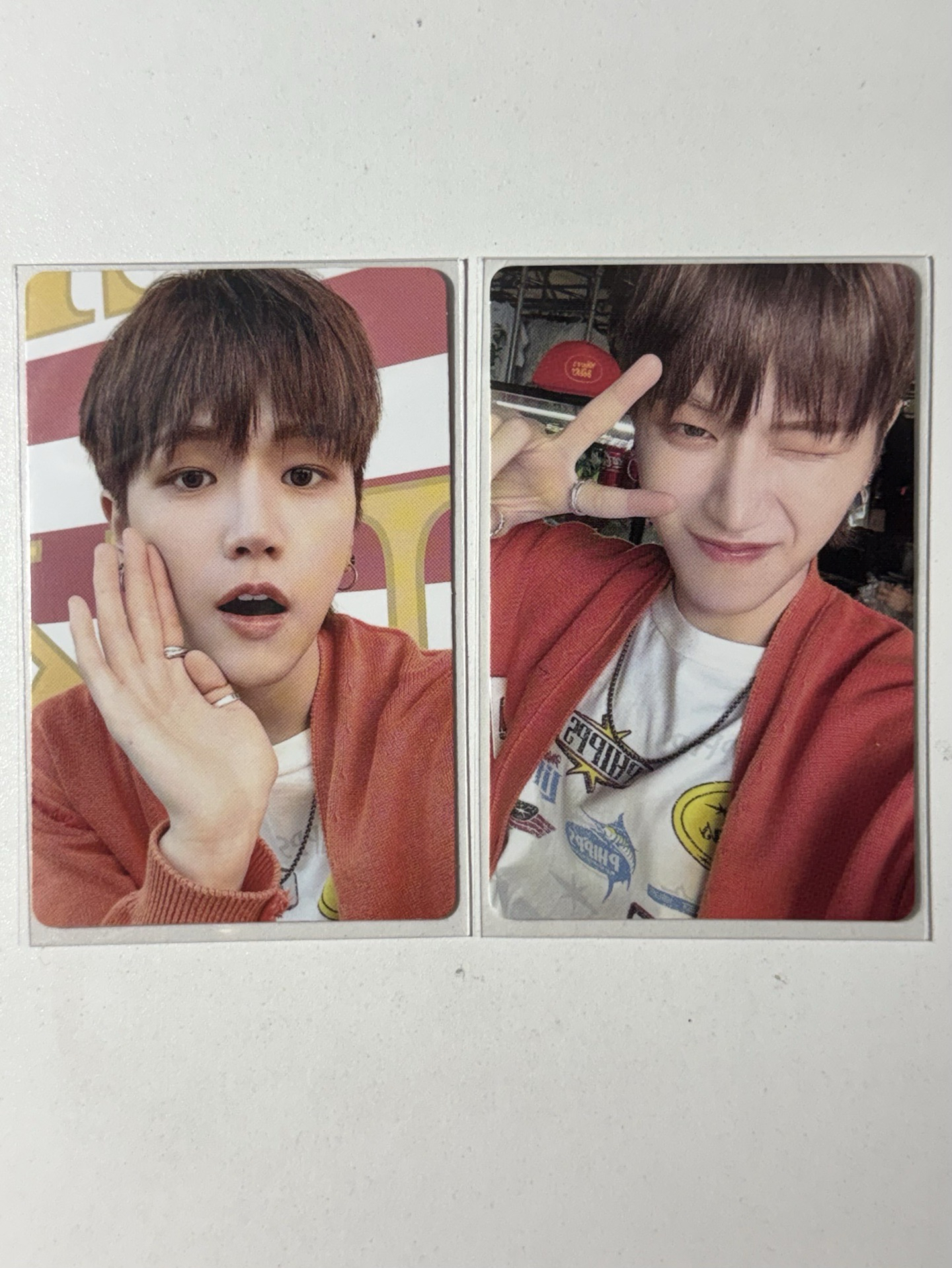 【可直拍】19.99 穿橘衣ㄉwink剪刀手李常赫