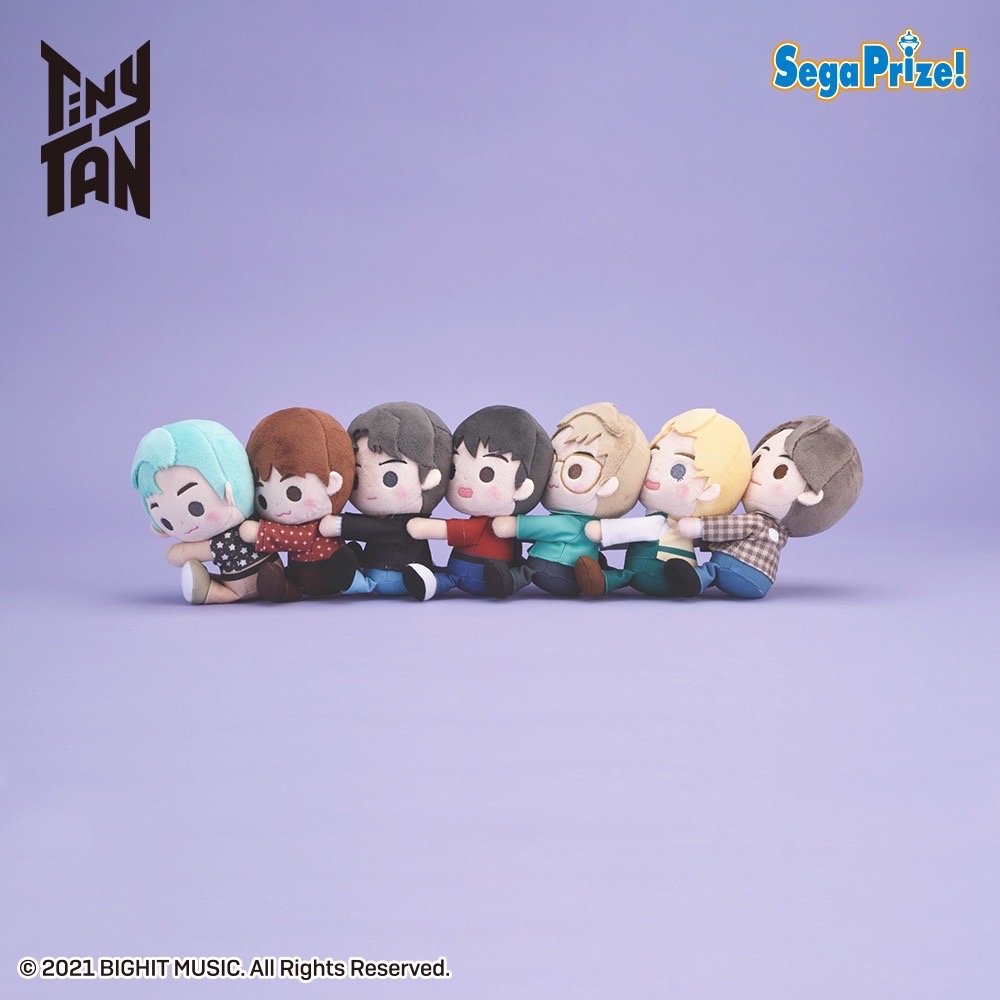 TinyTAN Dynamite Mic Drop 豆眼 抱抱娃