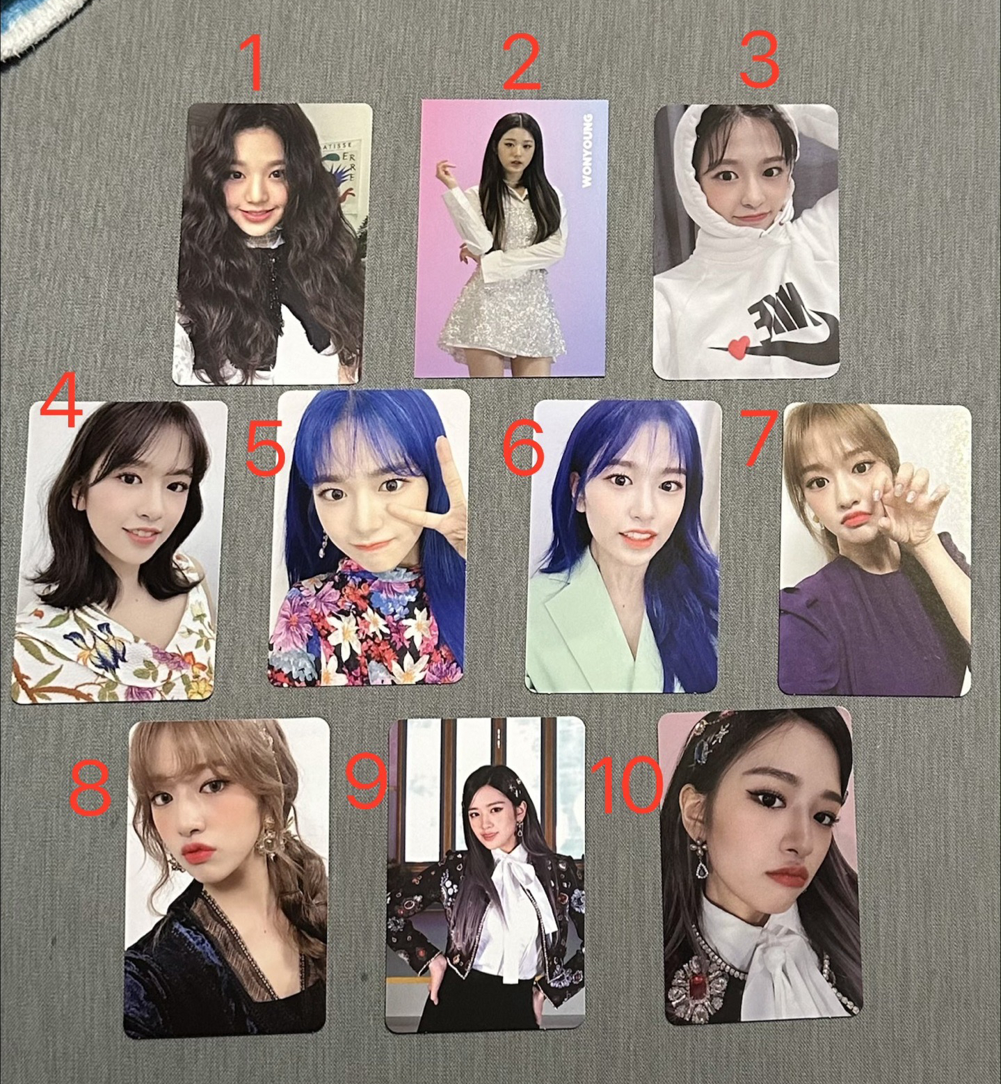 IZ*ONE IVE AnYuJin JangWonYoung小卡