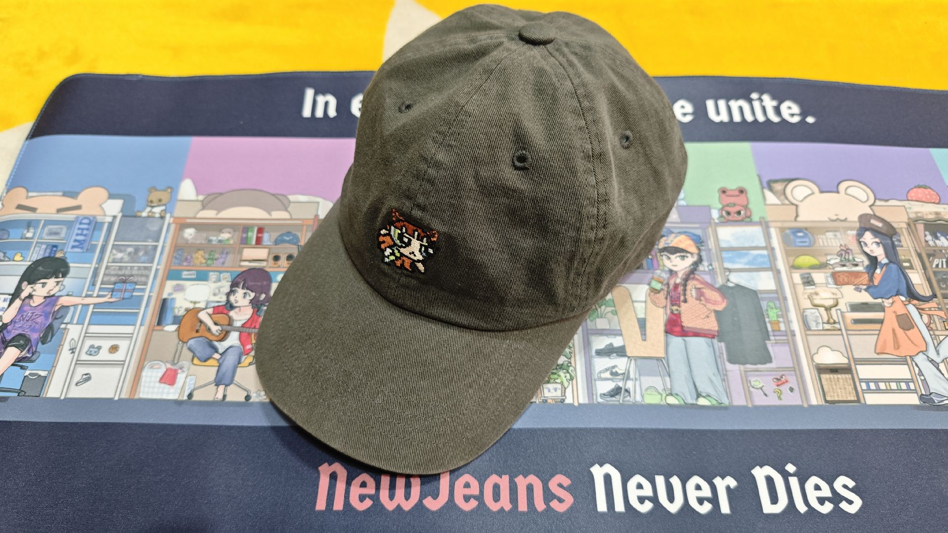 NewJeans 飛天小女警聯名棒球帽 - Haerin貓貓 THE POWERPUFF GIRLS x NJ