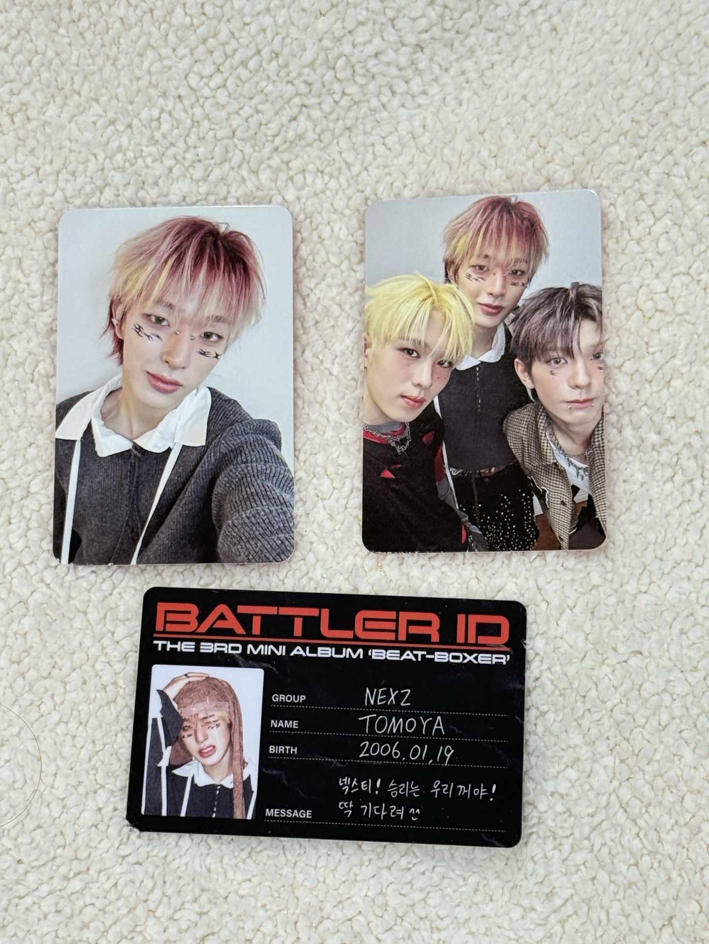 NEXZ beat boxer TOMOYA專卡