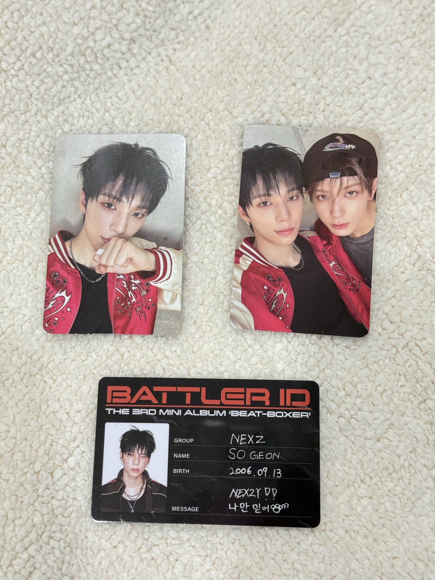 NEXZ Beat Boxer 專卡 SO GEON 