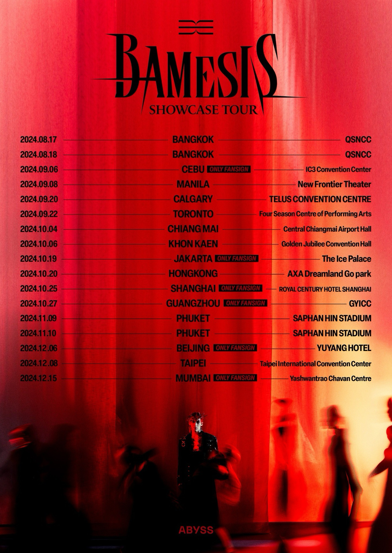 BAMESIS SHOWCASE TOUR