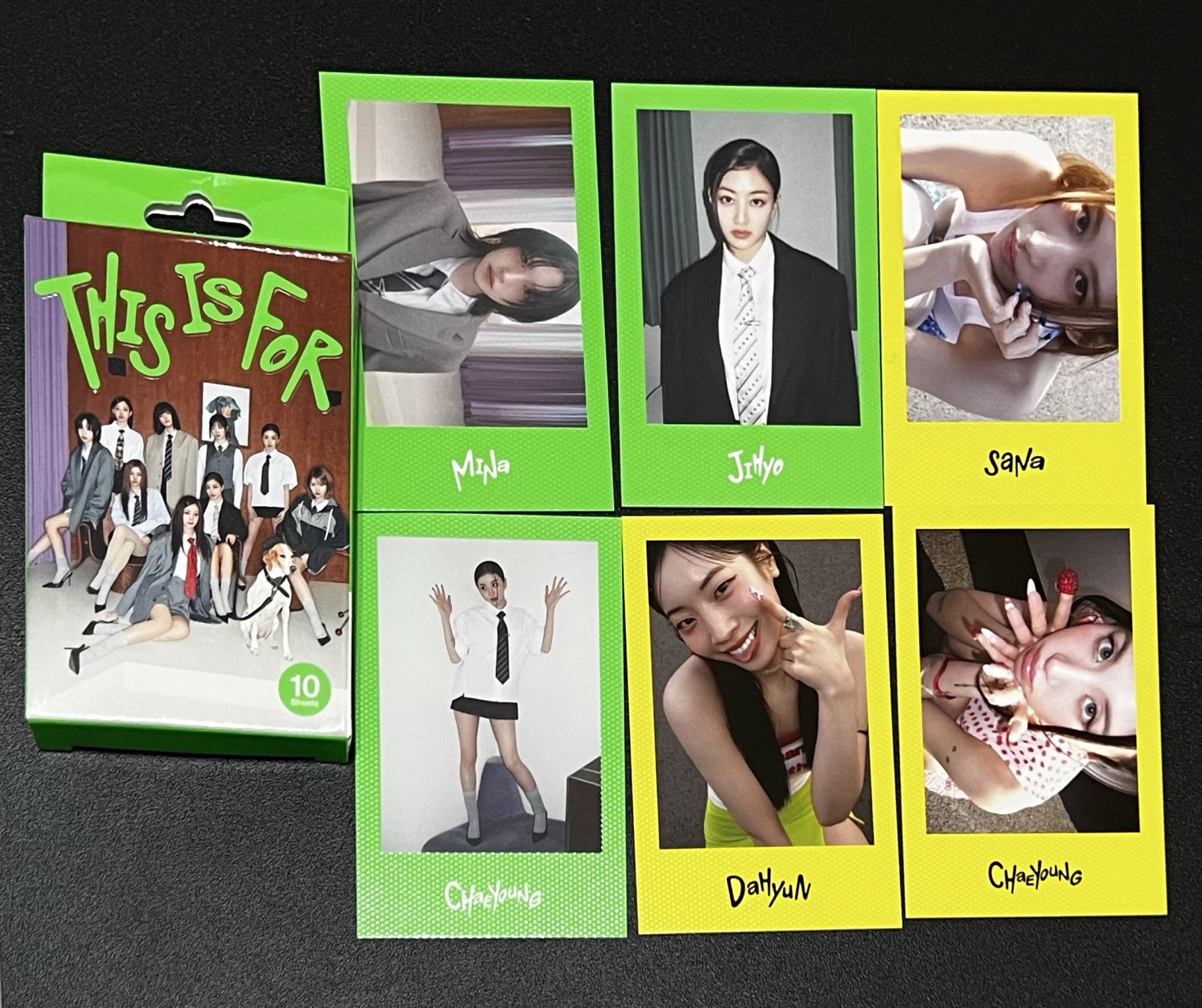 綠黃-電子專小卡6張