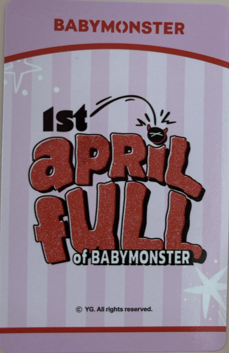 Ahyeon 一週年立牌卡