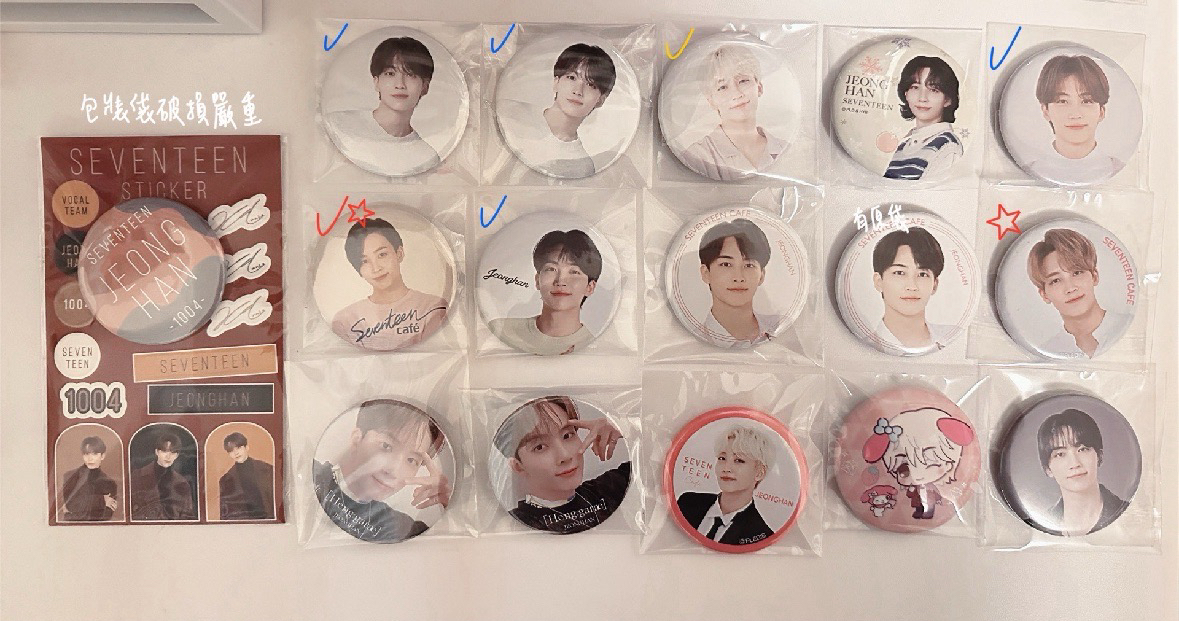 SEVENTEEN 淨漢 歷代徽章