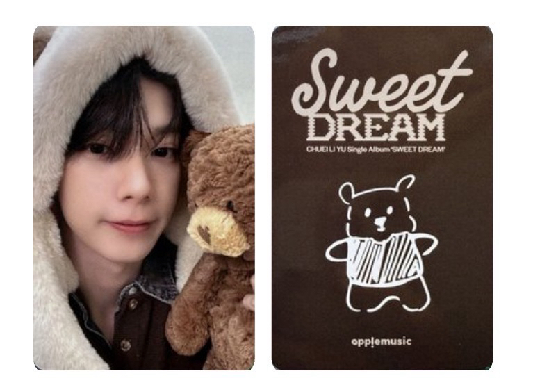崔立于 Sweet DREAM am 簽售卡 小熊手繪