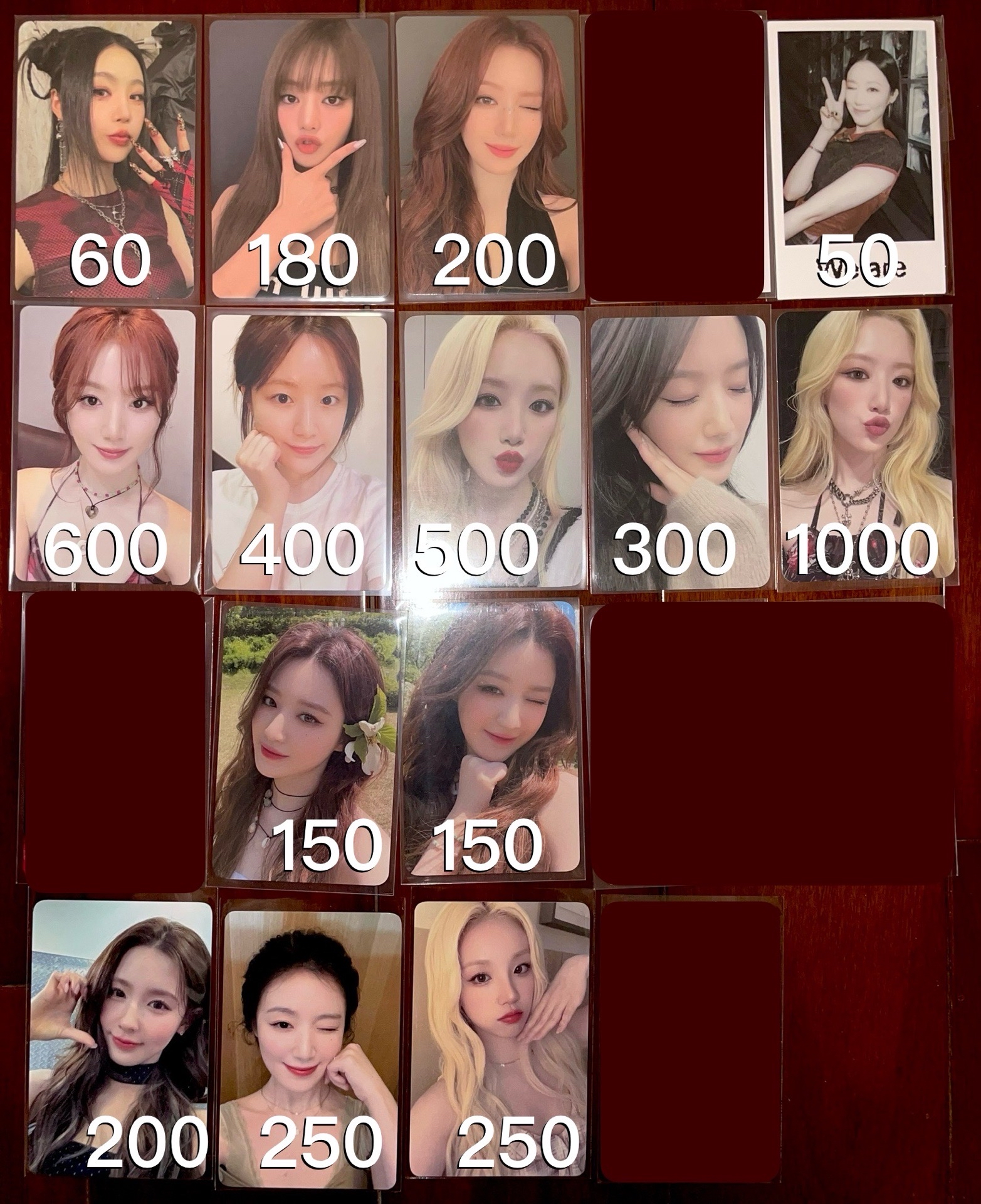 I-DLE 主刷卡 出清 早期熱貴稀有 特典卡 全員卡