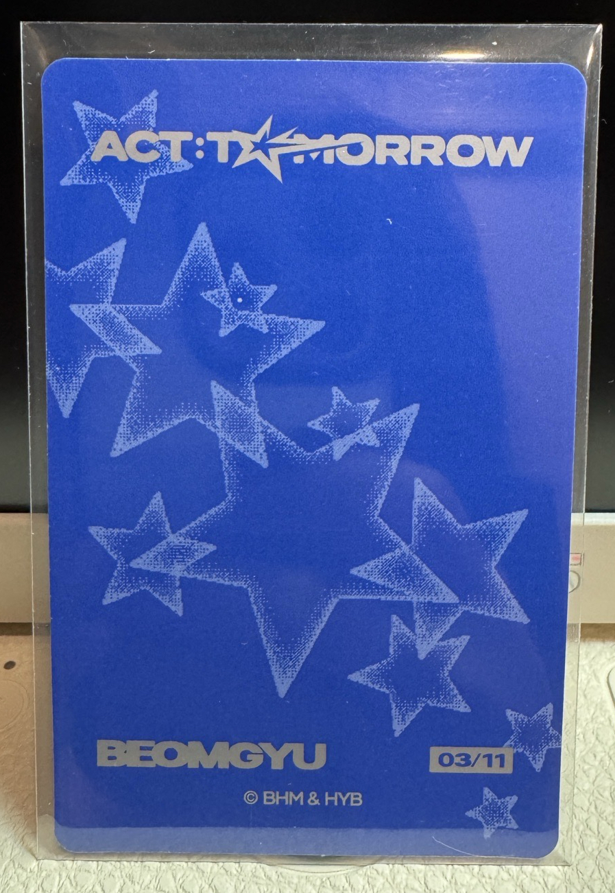 TXT四巡隨機小卡💙崔杋圭BEOMGYU