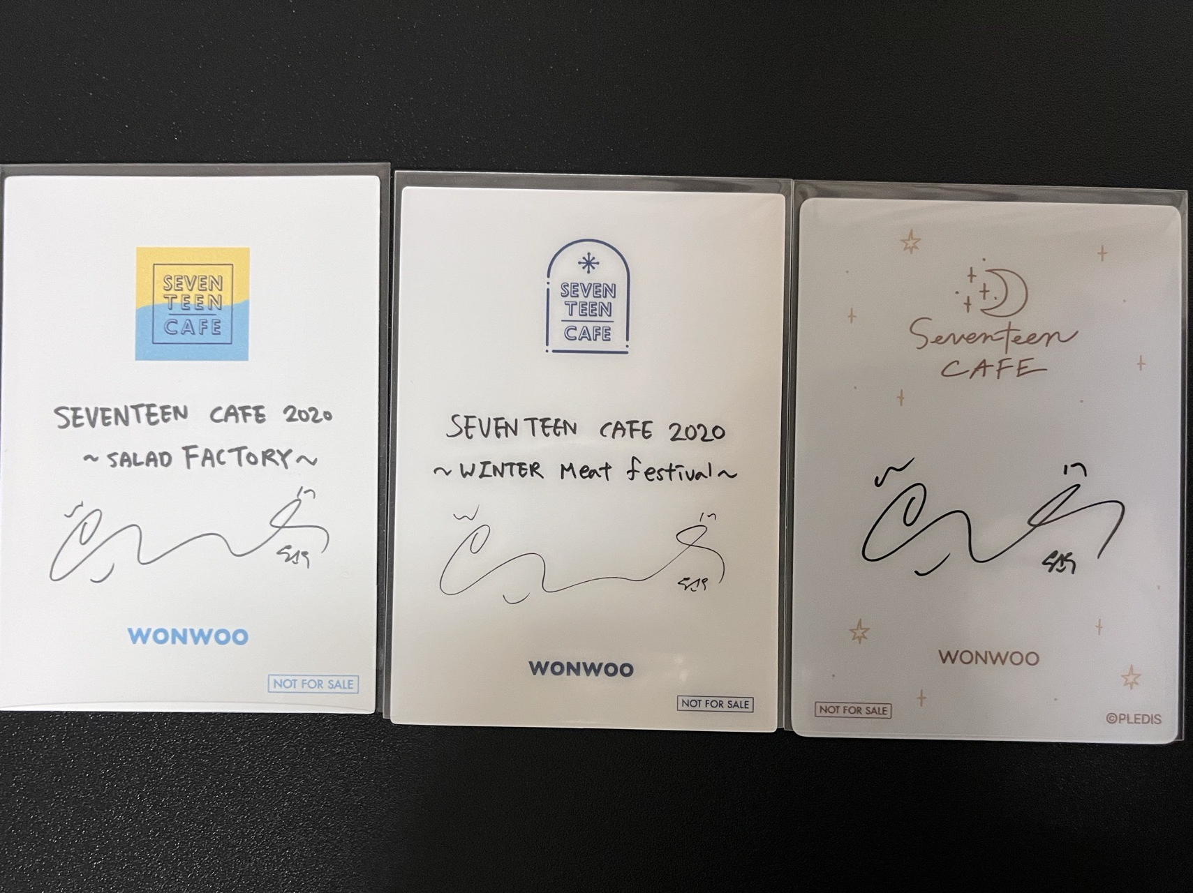 咖啡廳入場卡 圓（右兩張是塑膠材質）