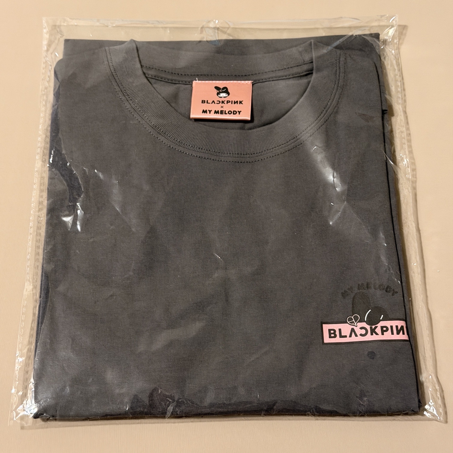 BLACKPINK × My Melody 美樂蒂 短袖灰T(S)