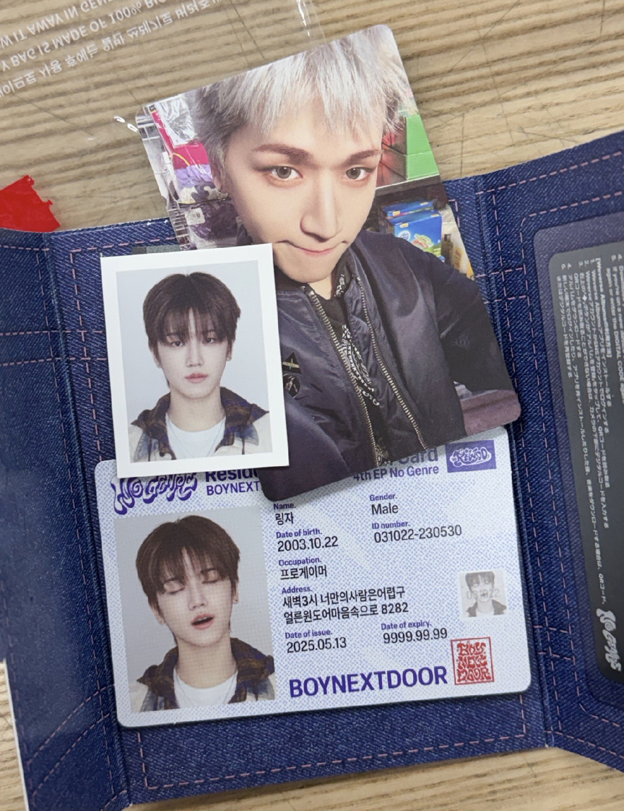 BOYNEXTDOOR No Genre 專輯卡 電子專 證件照 李常赫 RIWOO