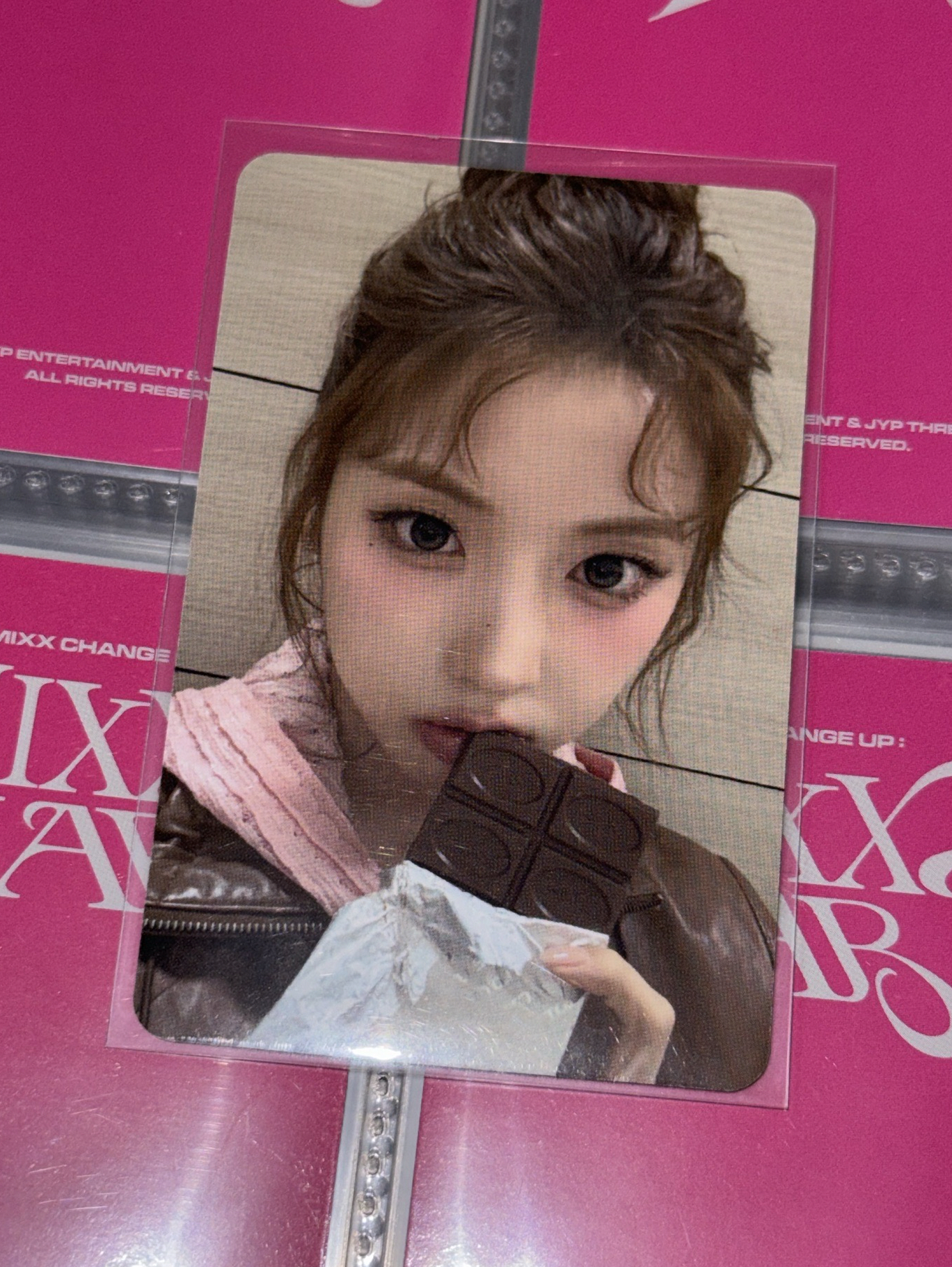 NMIXX 正規一 sr 簽售卡 巧克力友 中背